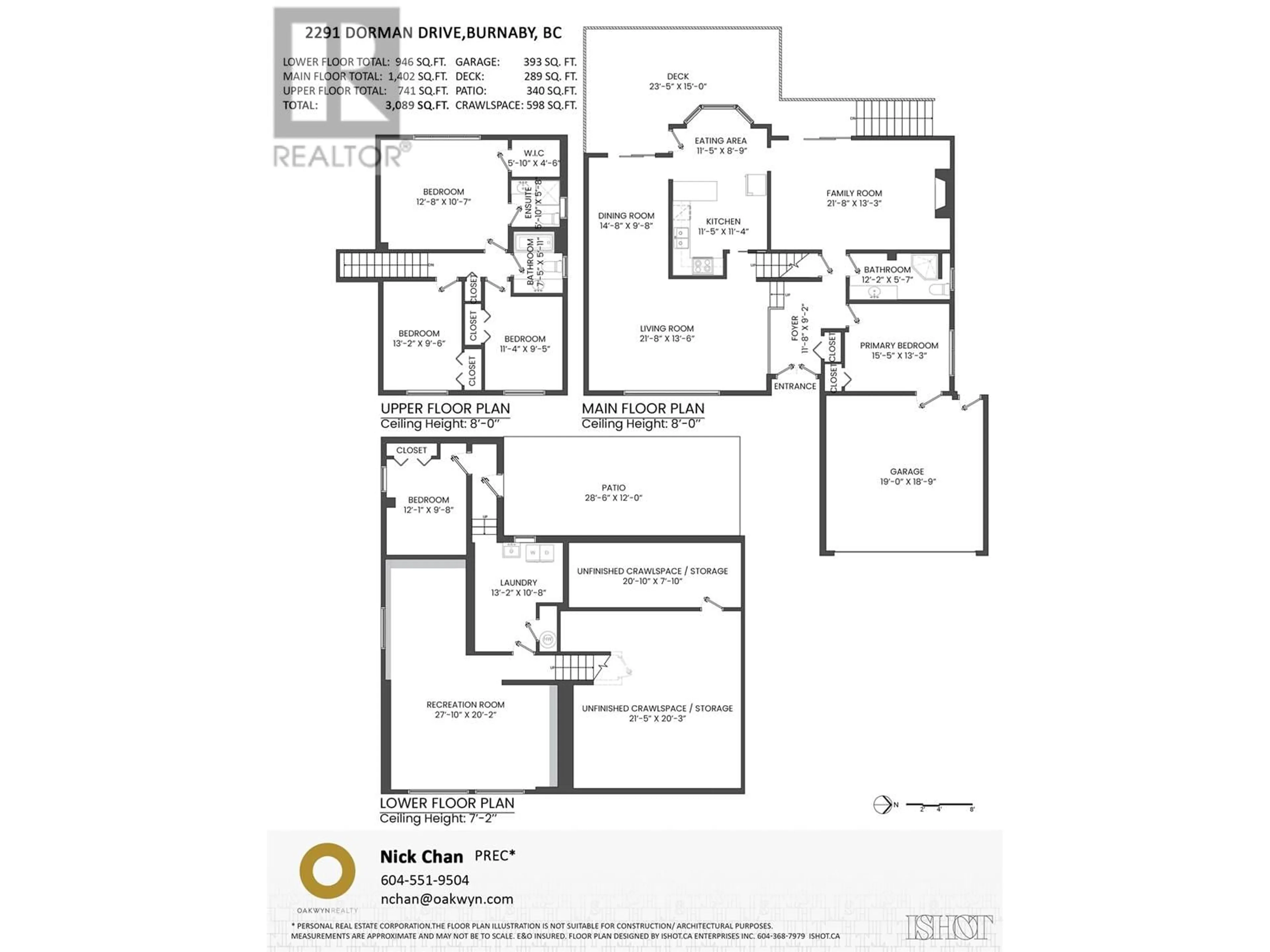 Floor plan for 2291 DORMAN DRIVE, Burnaby British Columbia V5A2V3