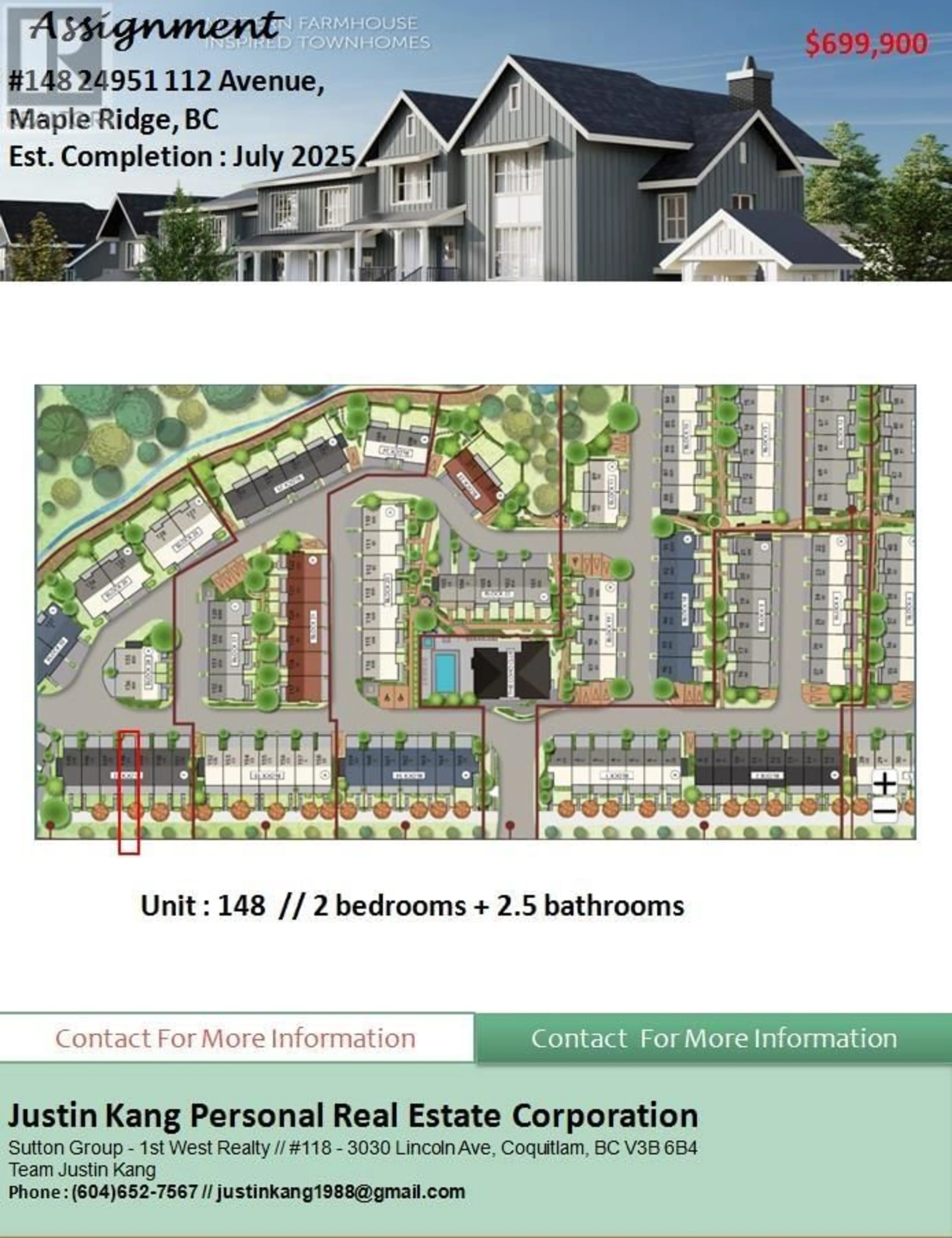 Floor plan for 148 - 24951 112 AVENUE, Maple Ridge British Columbia V0V0V0