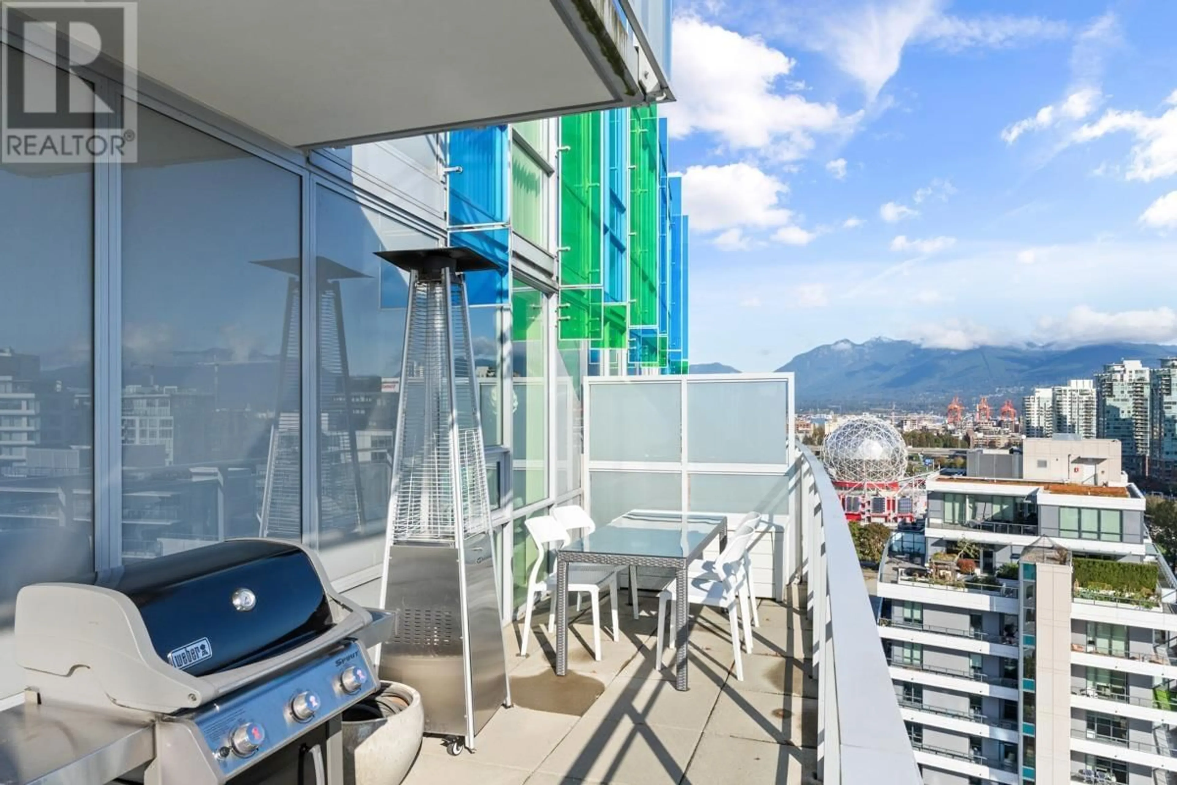 Balcony in the apartment, city buildings view from balcony for 1701 - 1708 ONTARIO STREET, Vancouver British Columbia V5T0J7