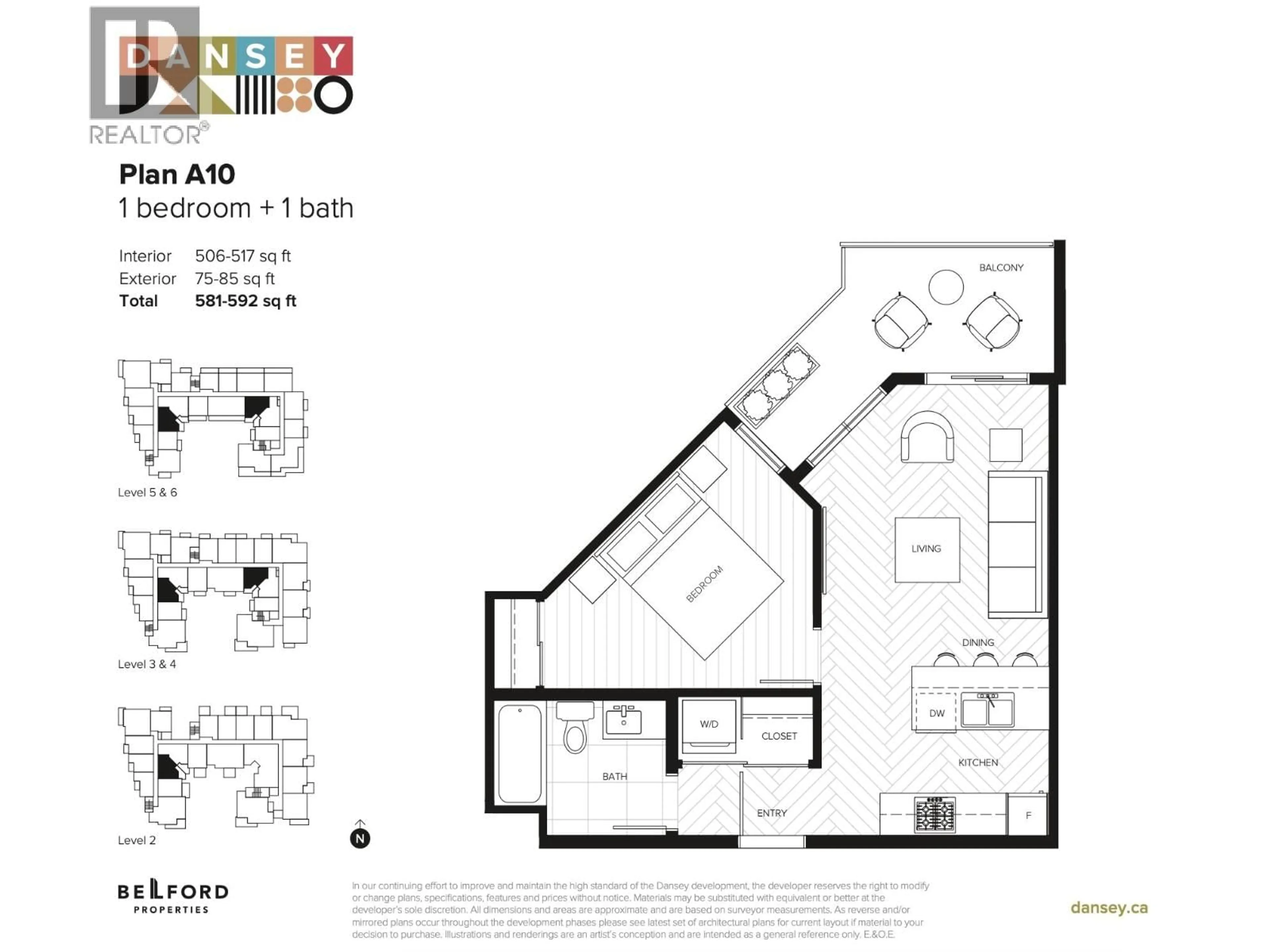 Floor plan for 318 - 599 DANSEY AVENUE, Coquitlam British Columbia V3J5S4