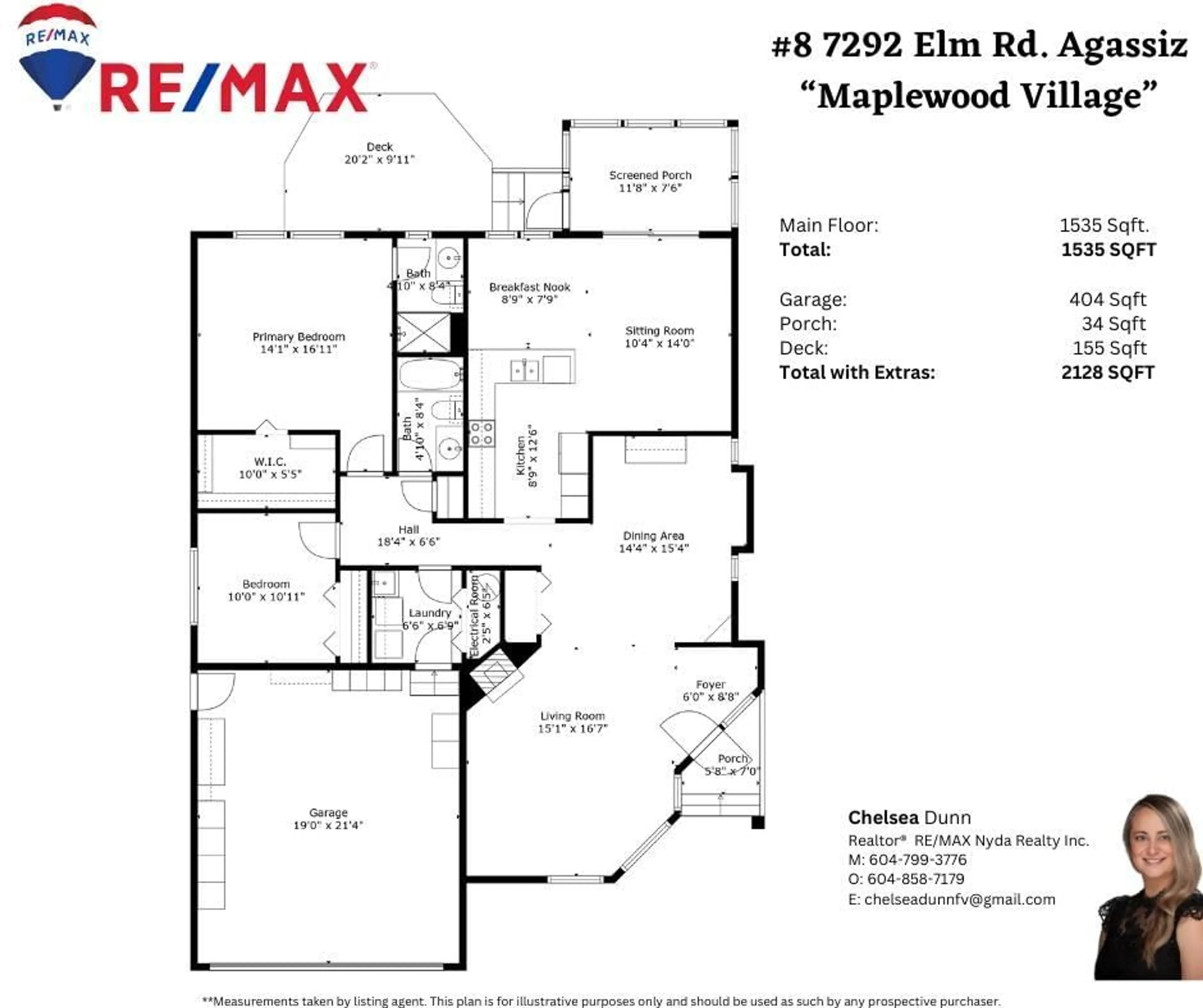 Floor plan for 8 7292 ELM ROAD|Agassiz, Agassiz British Columbia V0M1A0