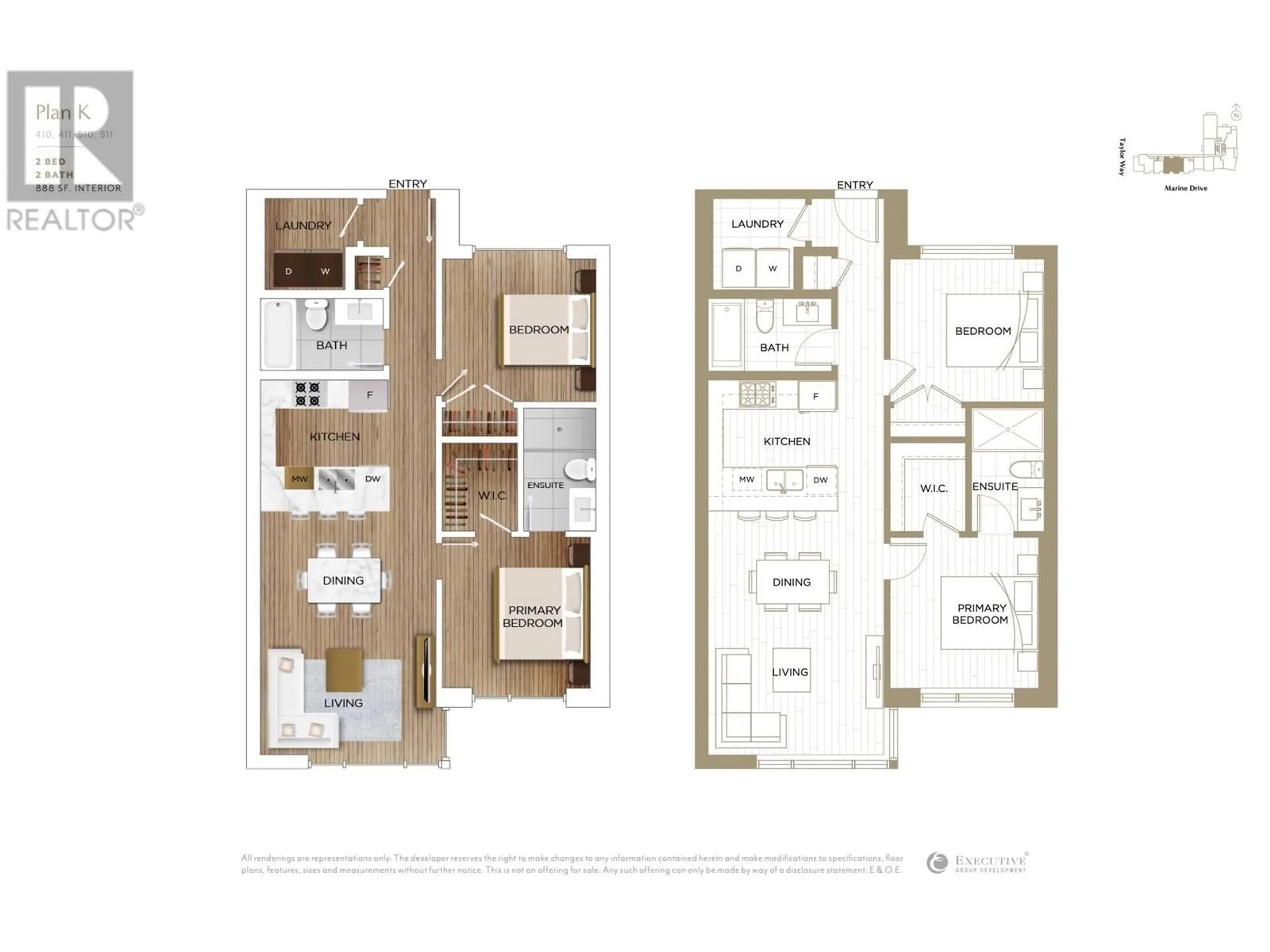 Floor plan for 510 - 423 6TH STREET, West Vancouver British Columbia V7T0A1