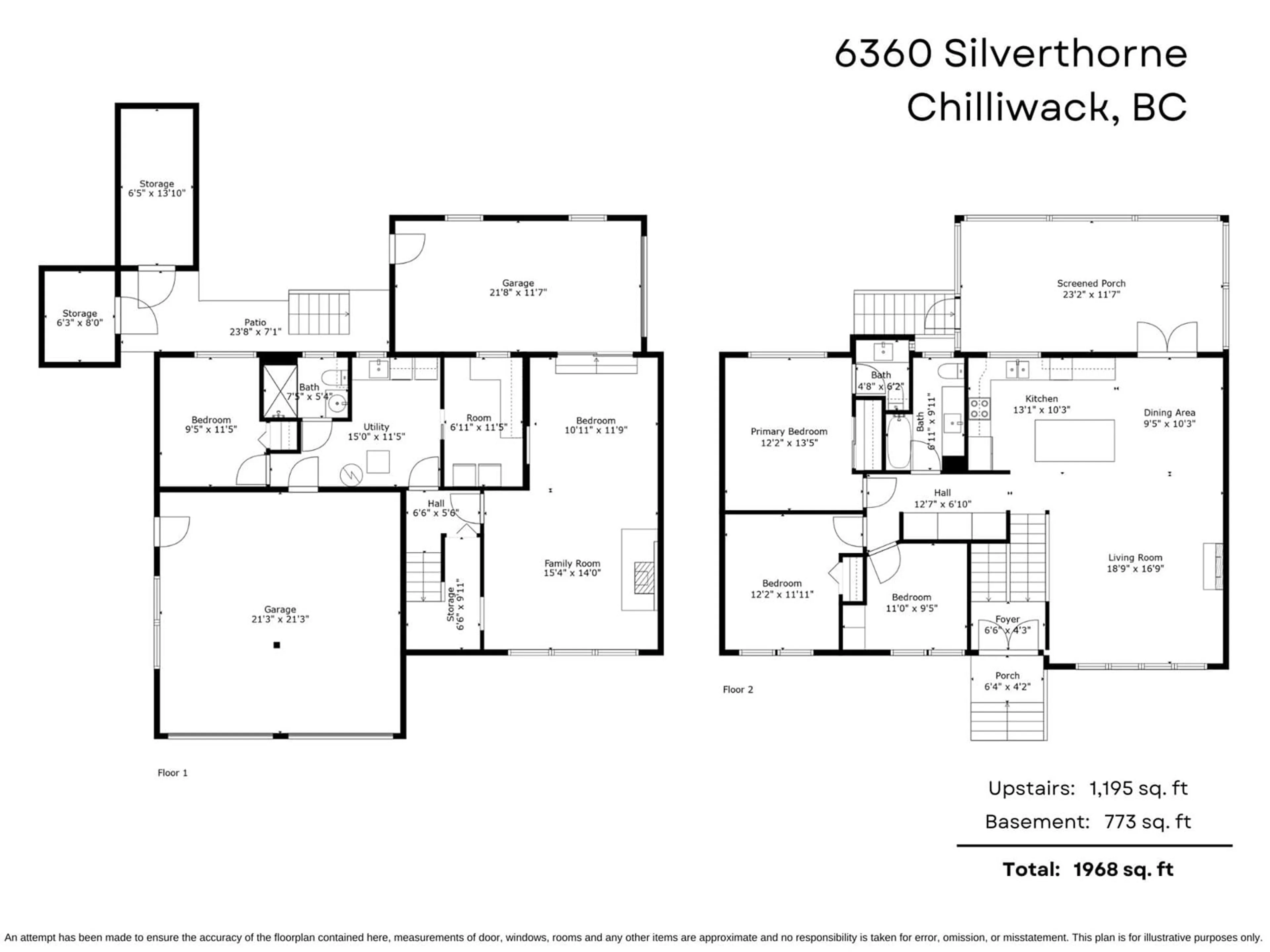 Floor plan for 6360 SILVERTHORNE ROAD|Sardis South, Chilliwack British Columbia V2R2N7