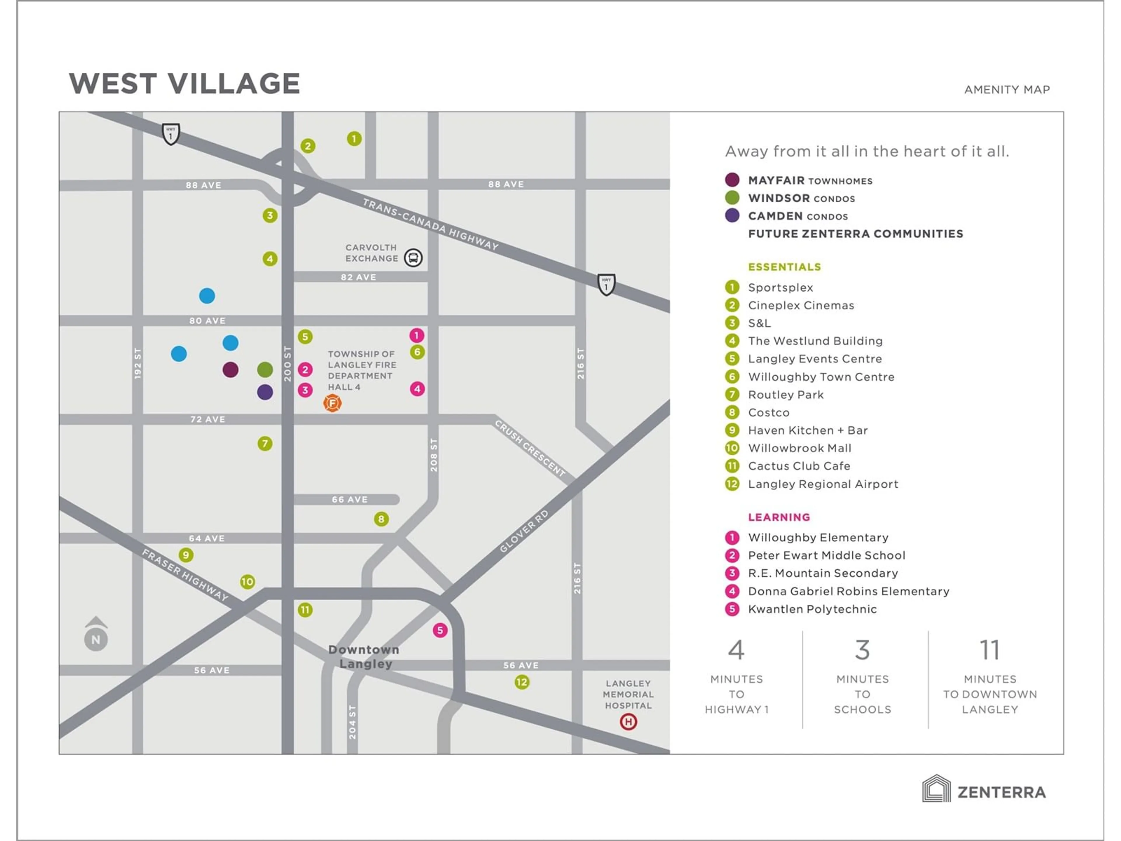 Picture of a map for 301 7506 199A STREET, Langley British Columbia V2Y3K9