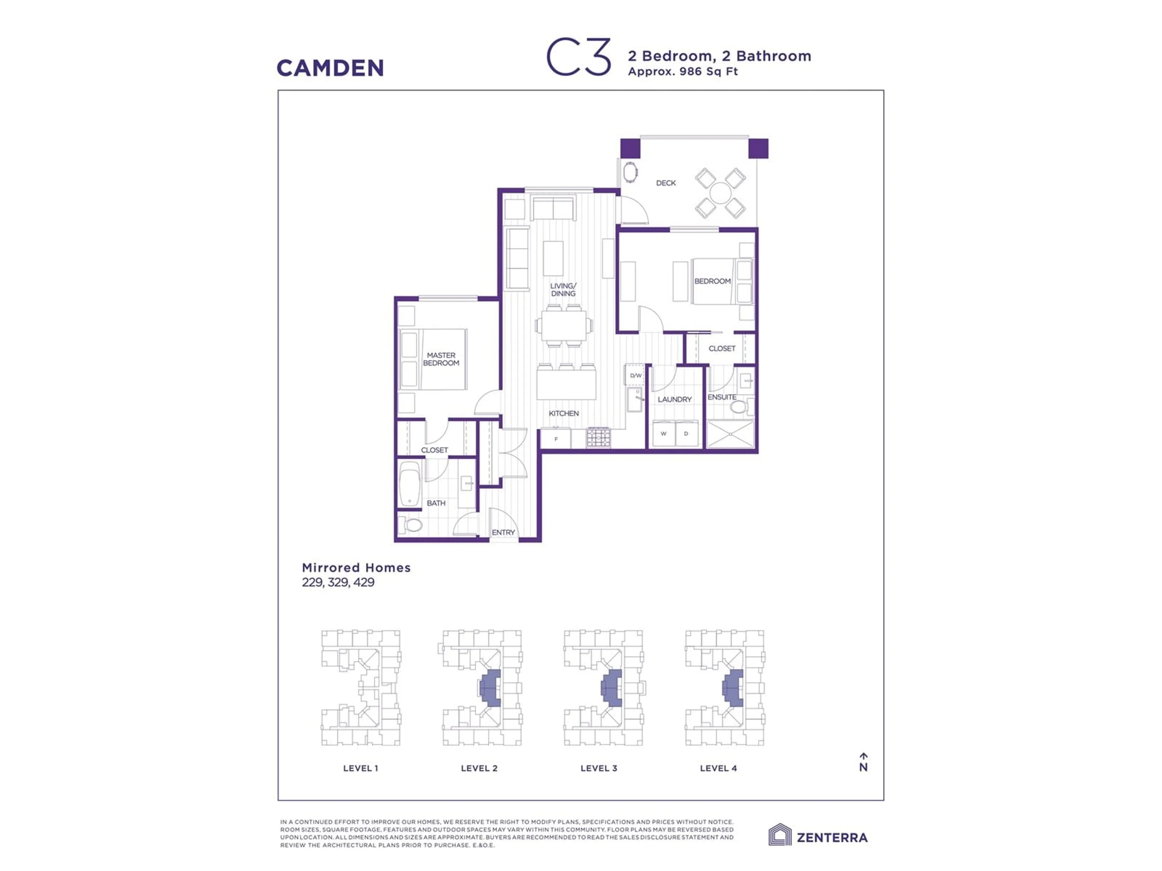 Floor plan for 301 7506 199A STREET, Langley British Columbia V2Y3K9