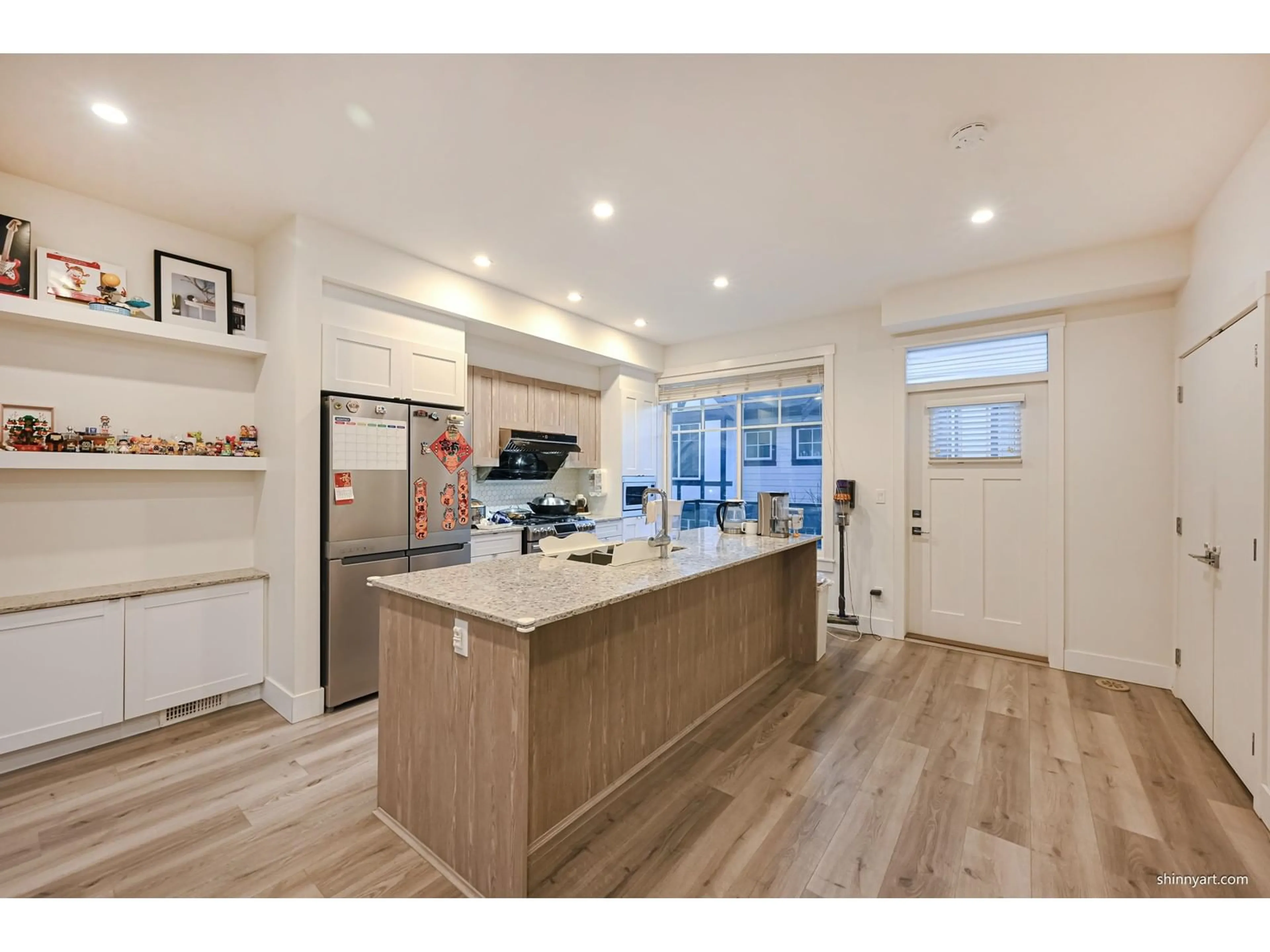 Open concept kitchen, wood/laminate floor for 50 - 11188 72, Delta British Columbia V4E0A5