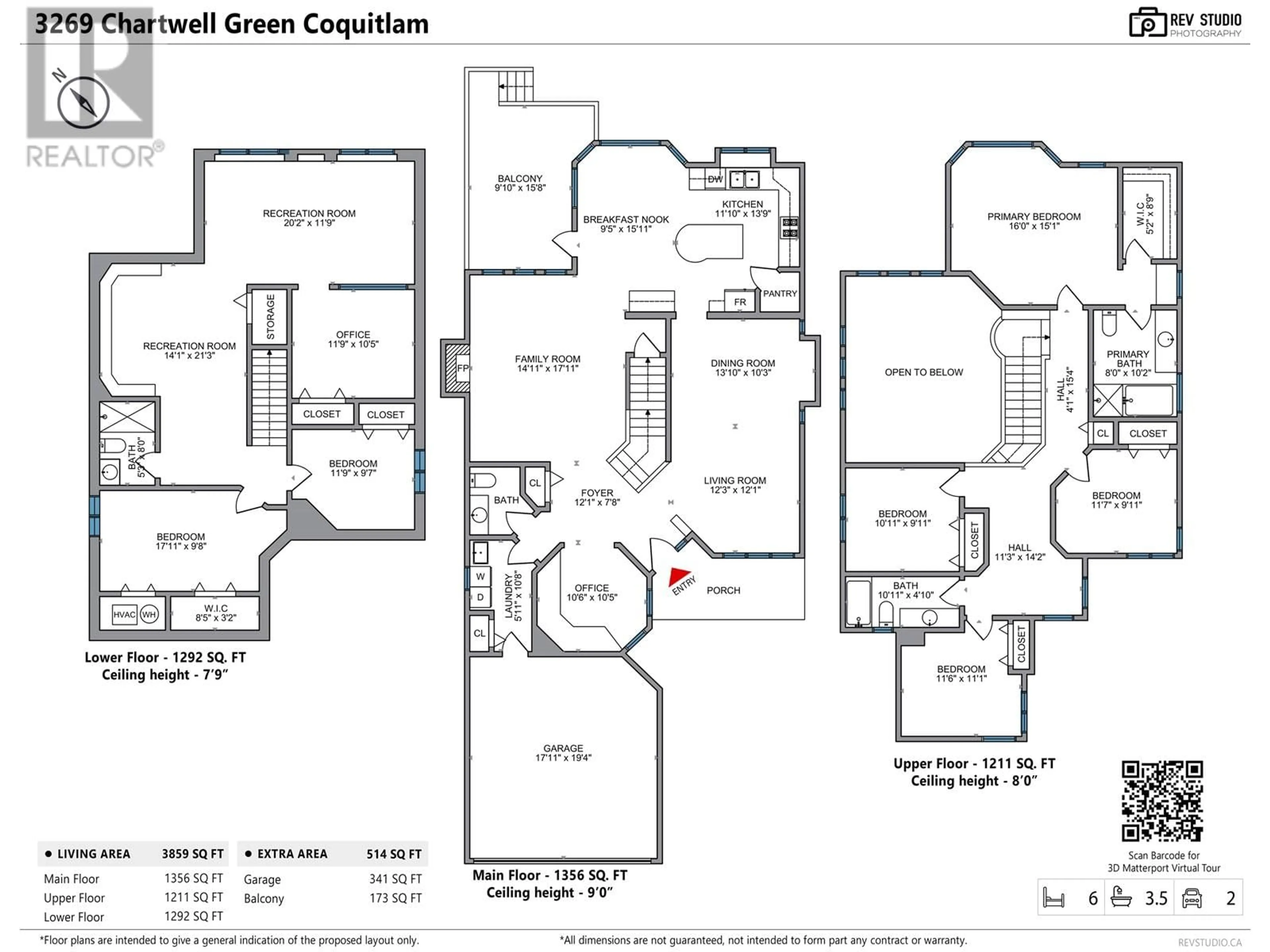 Floor plan for 3269 CHARTWELL GRN, Coquitlam British Columbia V3E3M9