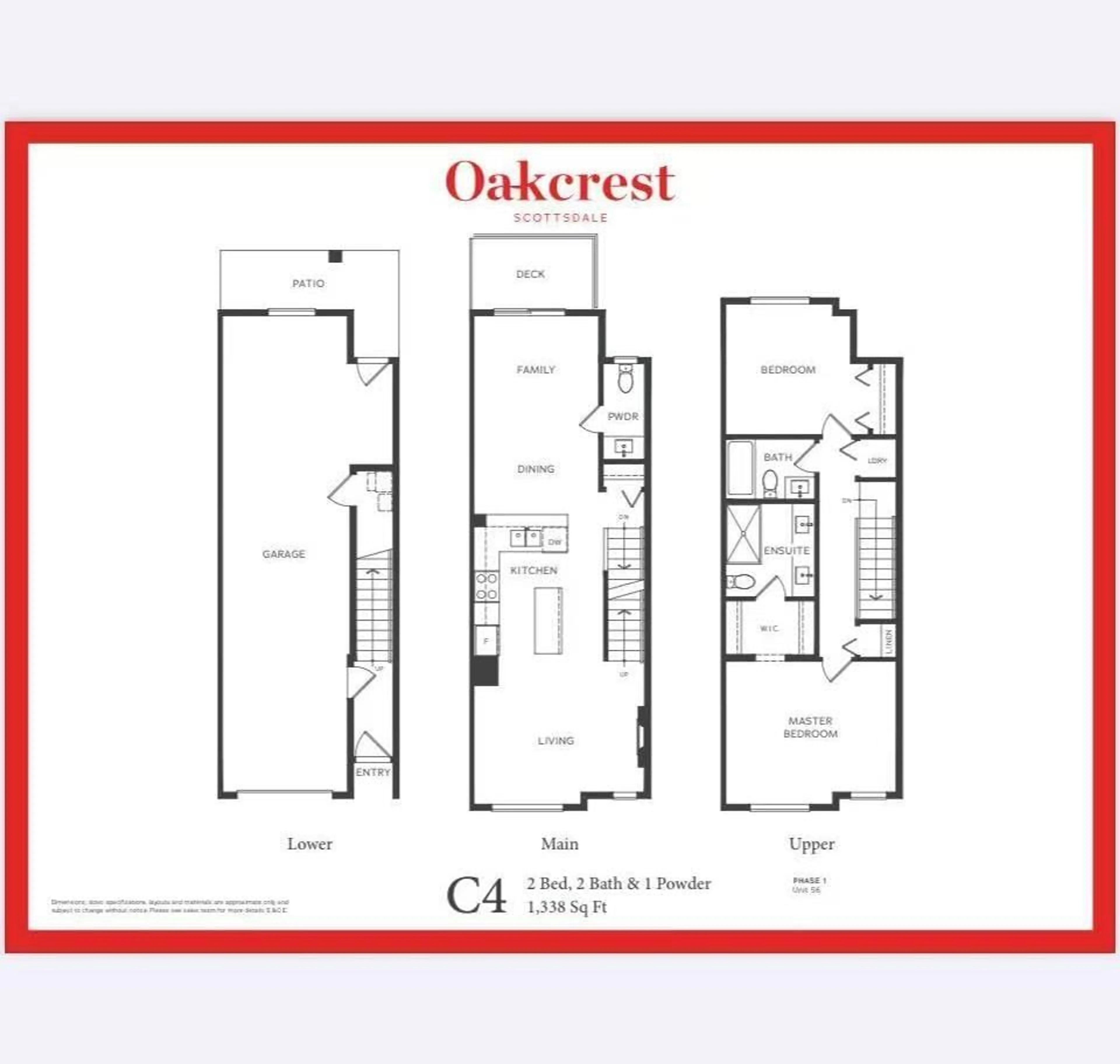 Floor plan for 56 - 11556 72A, Delta British Columbia V4C1A9