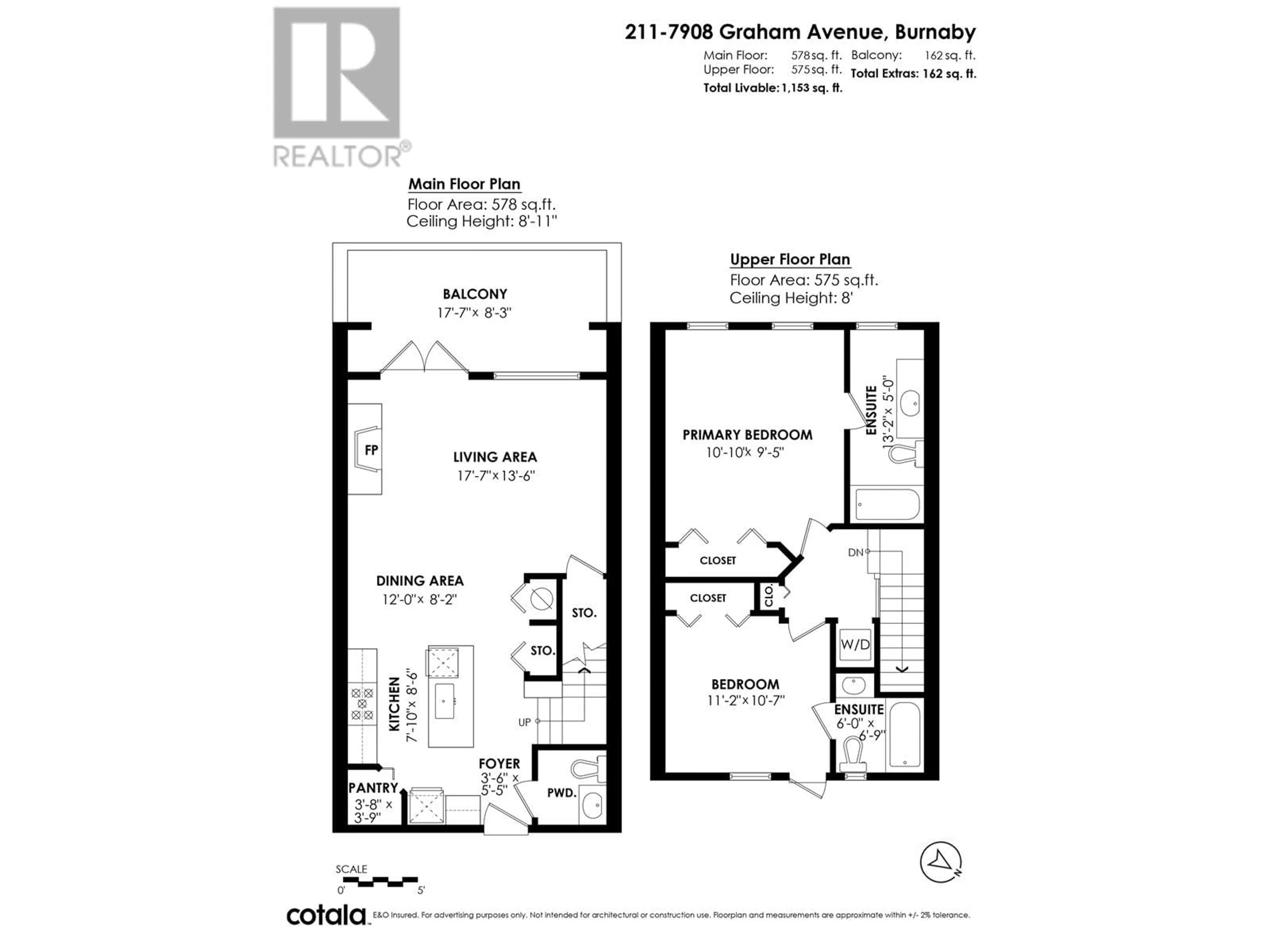 Floor plan for 211 7908 GRAHAM AVENUE, Burnaby British Columbia V3N1V9