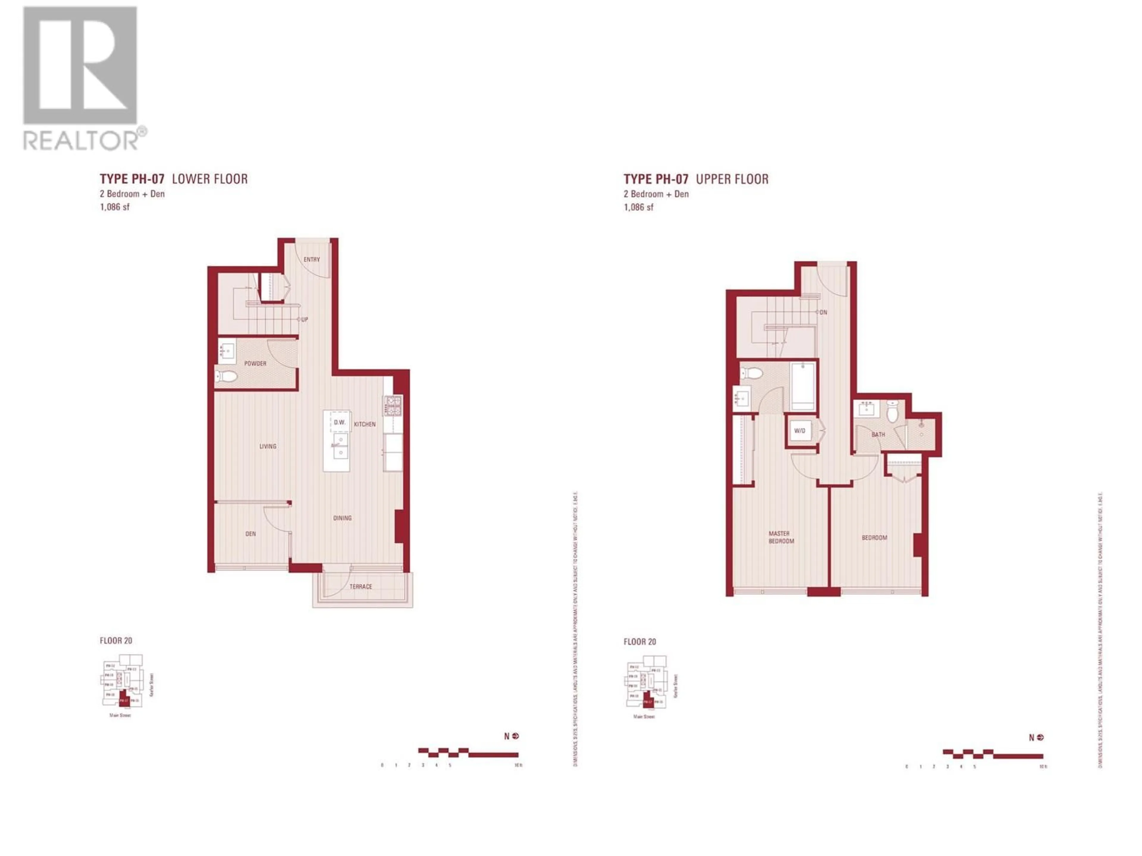 Floor plan for PH7 - 188 KEEFER STREET, Vancouver British Columbia V6A0E3