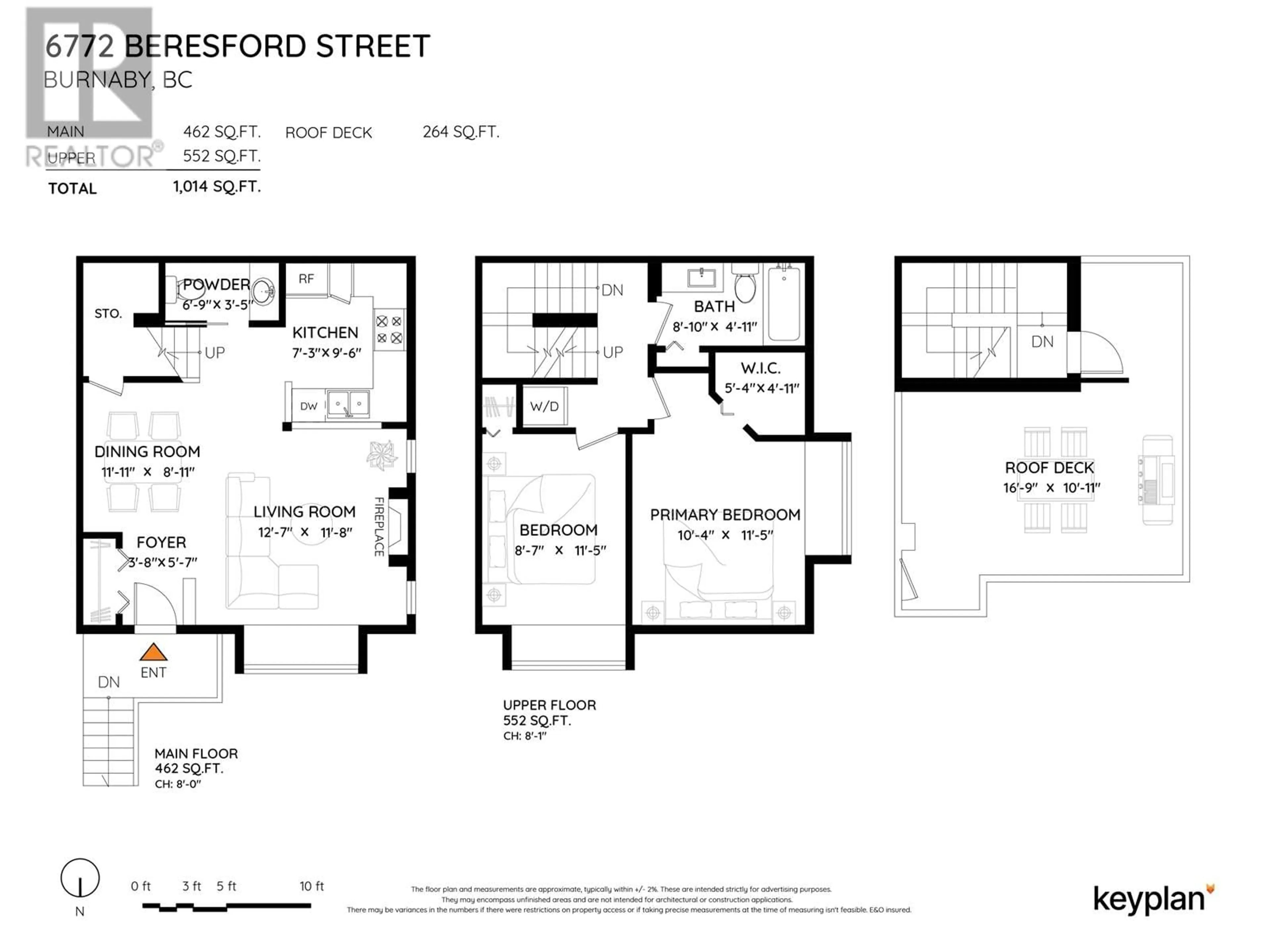 Floor plan for 6772 BERESFORD STREET, Burnaby British Columbia V5E4M5