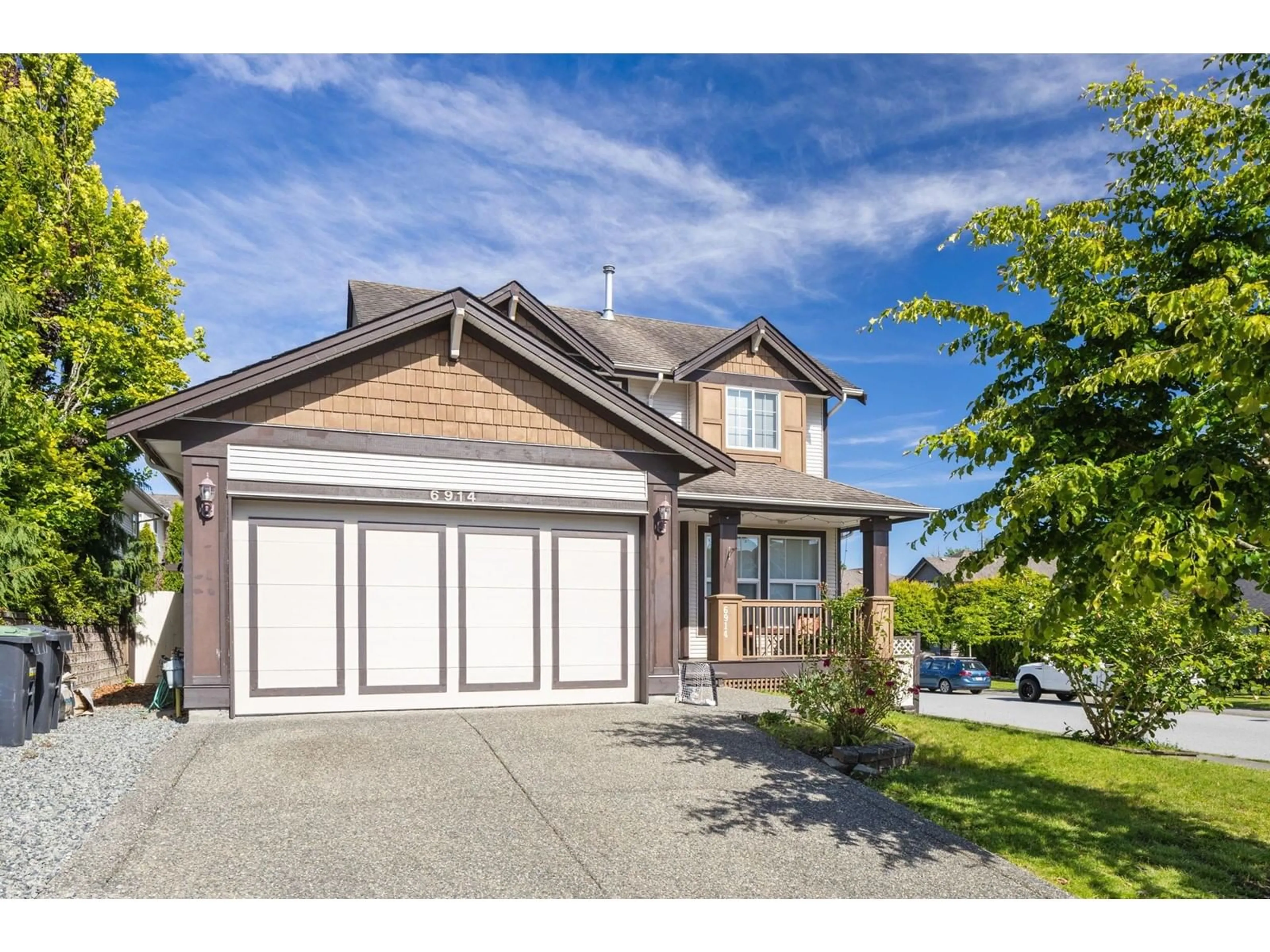 Home with vinyl exterior material, street for 6914 197B STREET, Langley British Columbia V2Y3B1