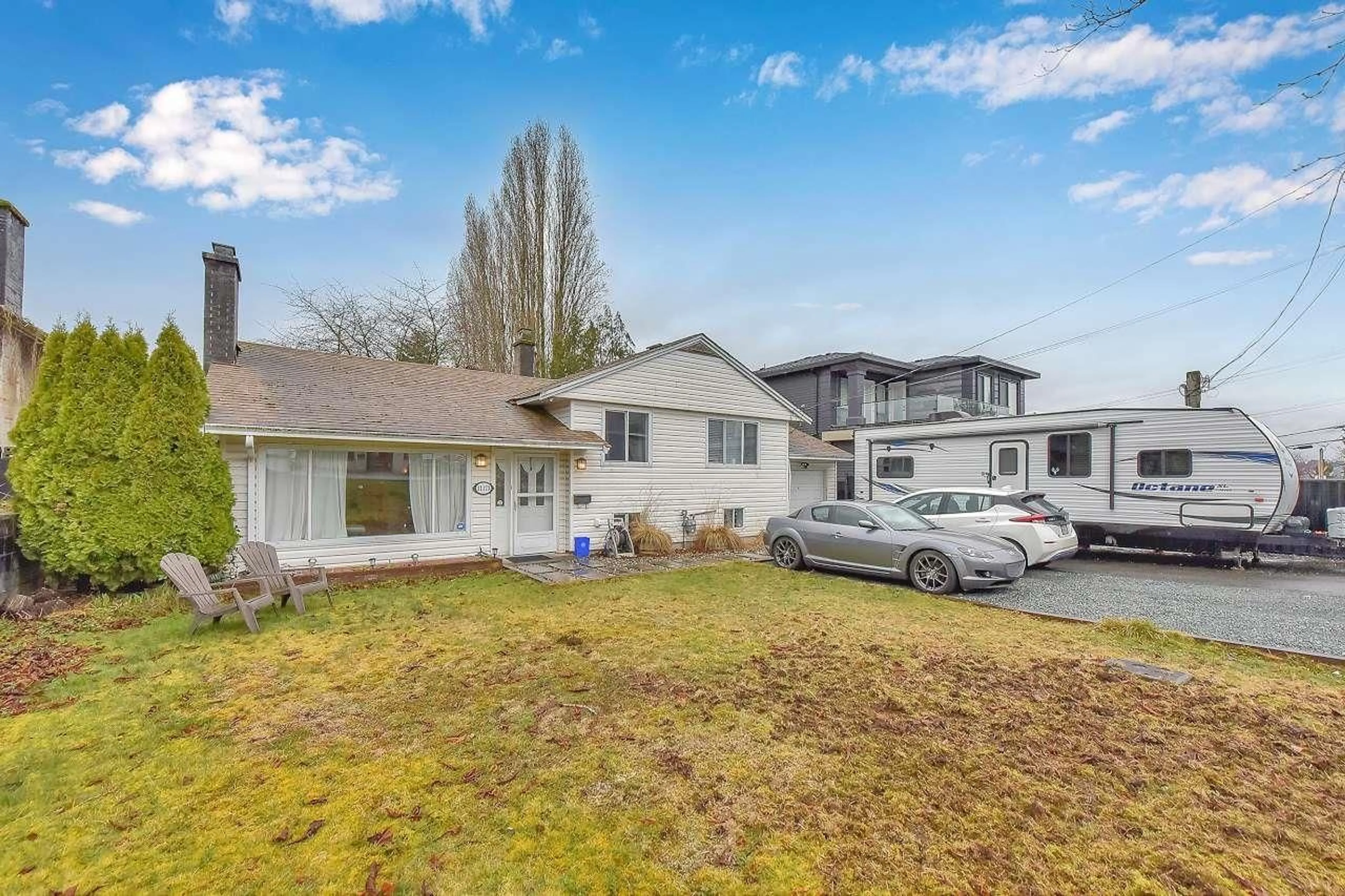 A pic from outside/outdoor area/front of a property/back of a property/a pic from drone, mountain view for 11173 135A STREET, Surrey British Columbia V3R3A7