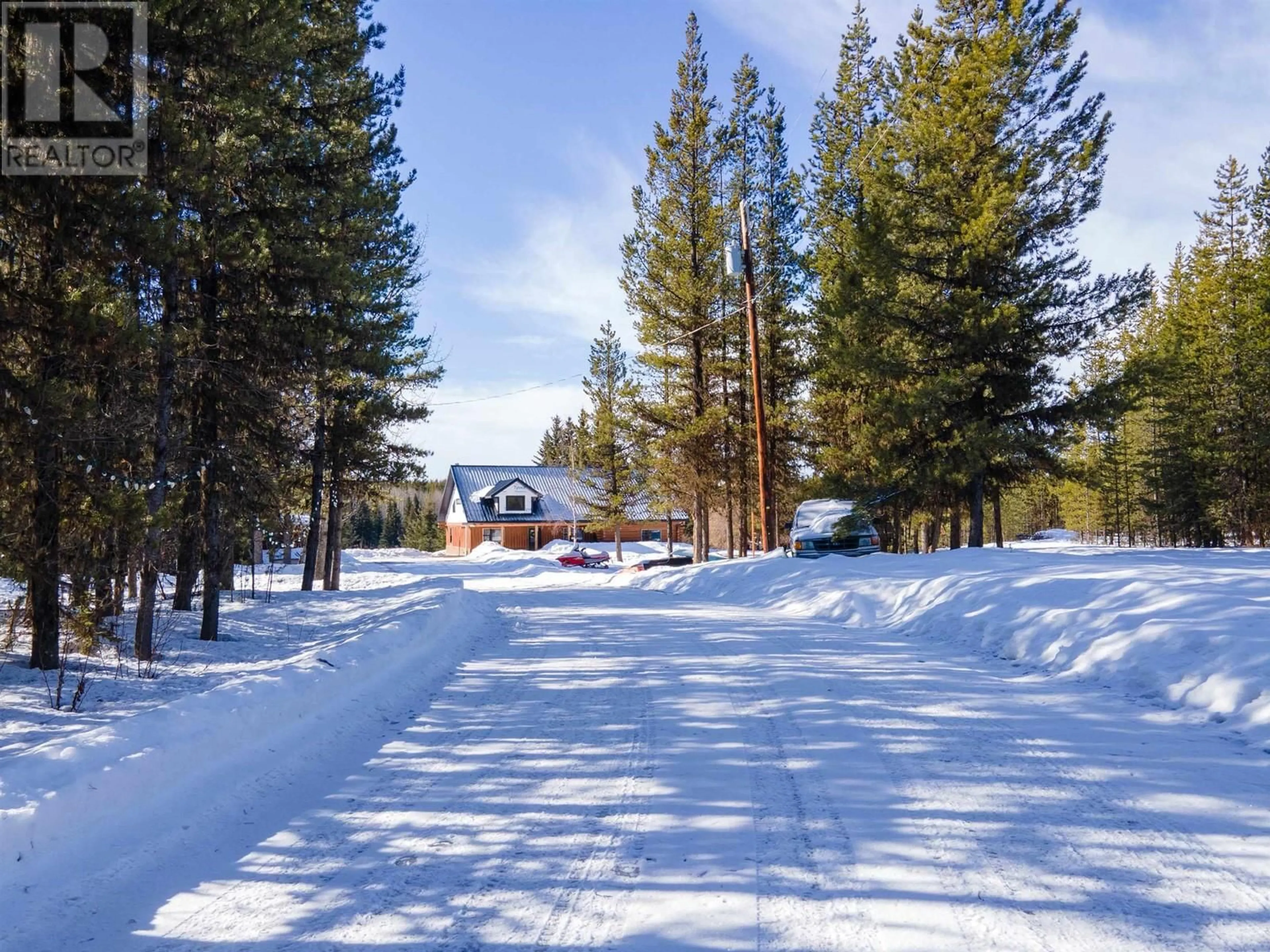 A pic from outside/outdoor area/front of a property/back of a property/a pic from drone, forest/trees view for 15053 NICKOL ROAD, Vanderhoof British Columbia V0J3A2