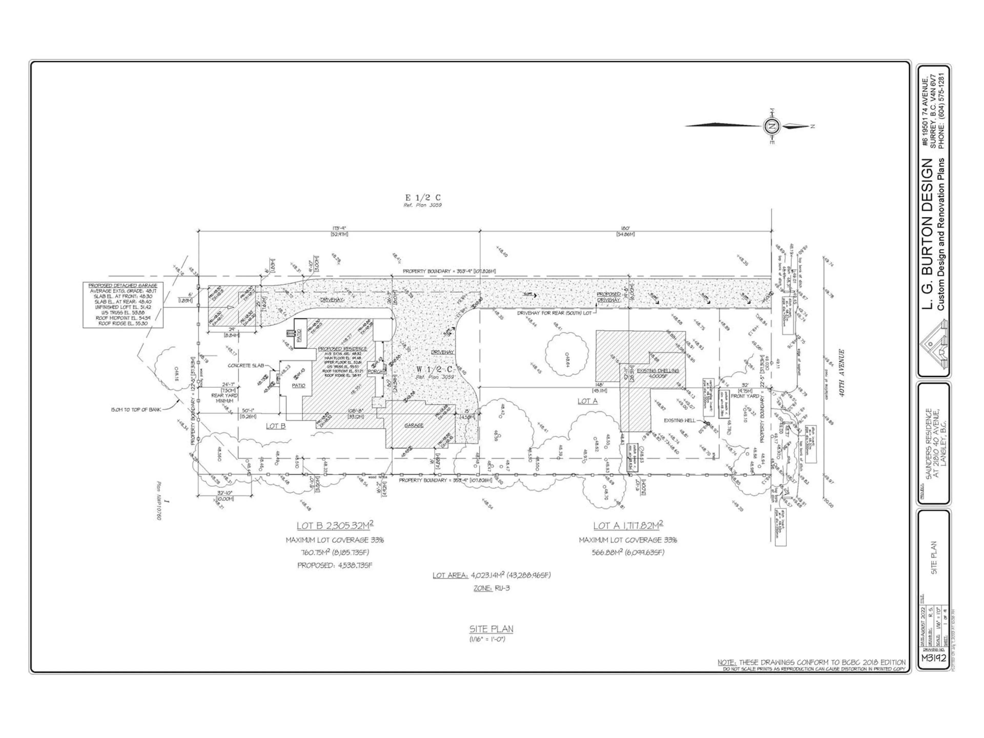 Floor plan for LT.A - 21810 40, Langley British Columbia V2Z1N7