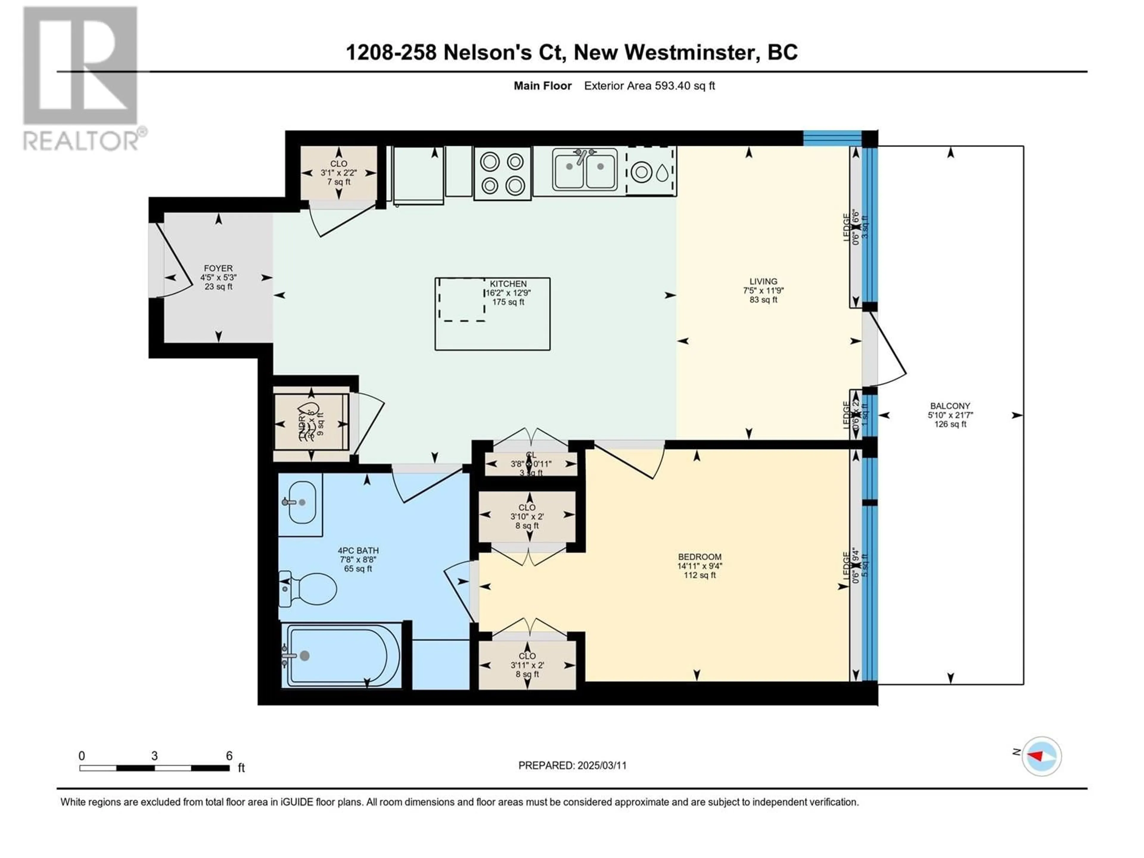 Floor plan for 1209 258 NELSON'S COURT, New Westminster British Columbia V3L0J9