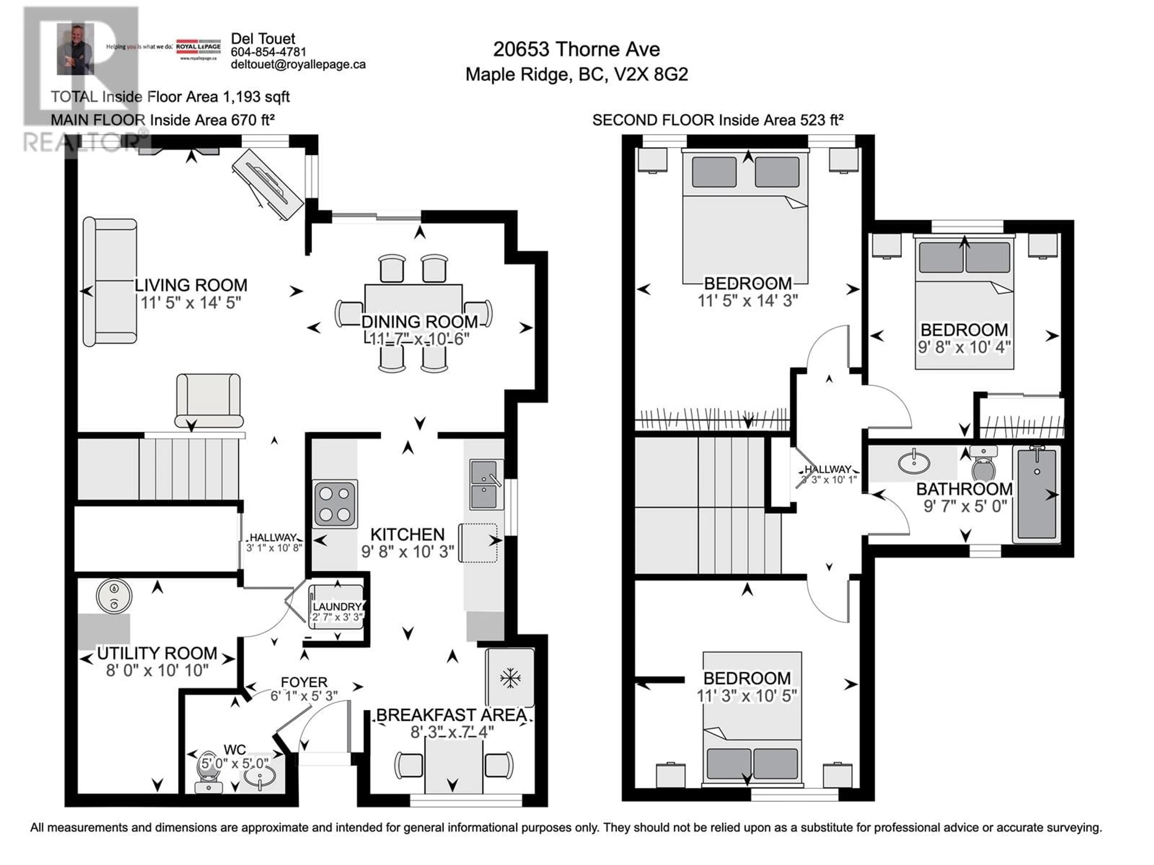 Floor plan for 33 20653 THORNE AVENUE, Maple Ridge British Columbia V2X8G2