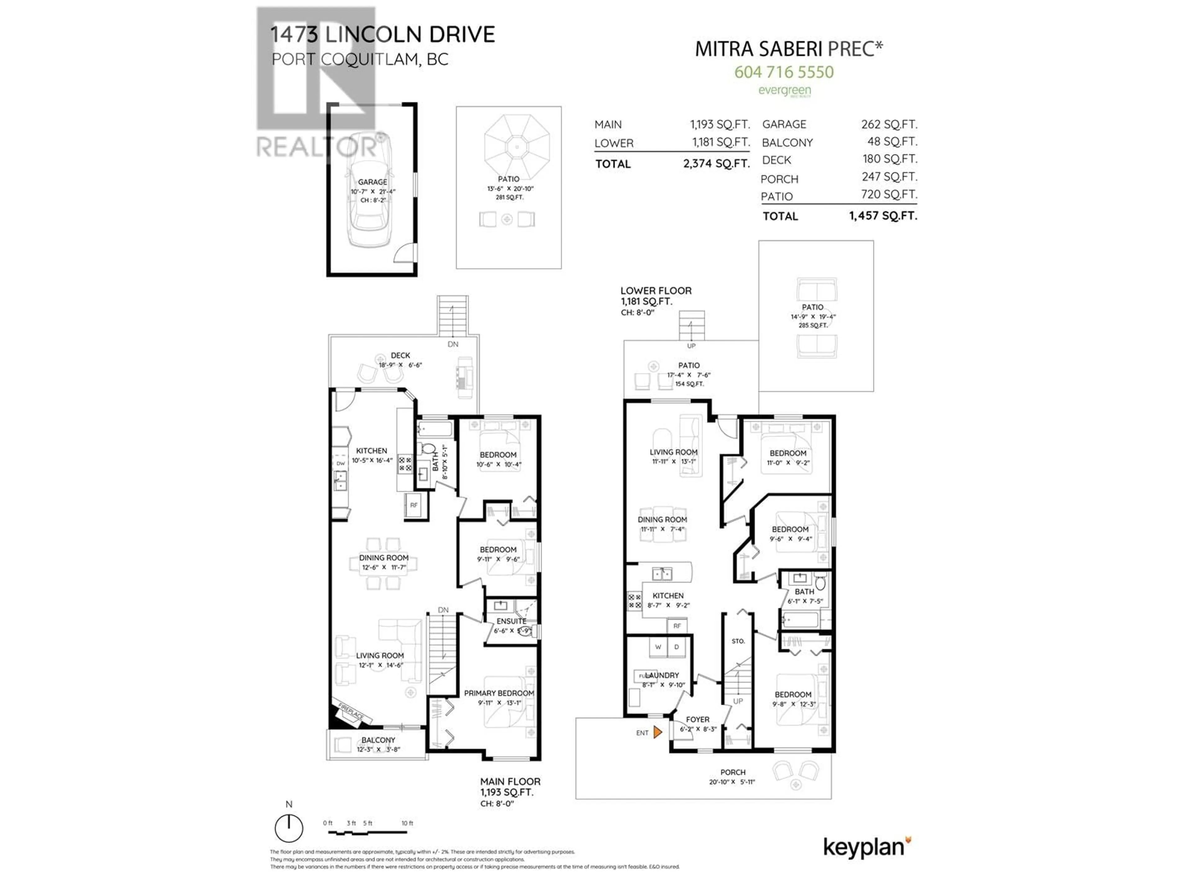 Floor plan for 1473 LINCOLN DRIVE, Port Coquitlam British Columbia V3B7H1