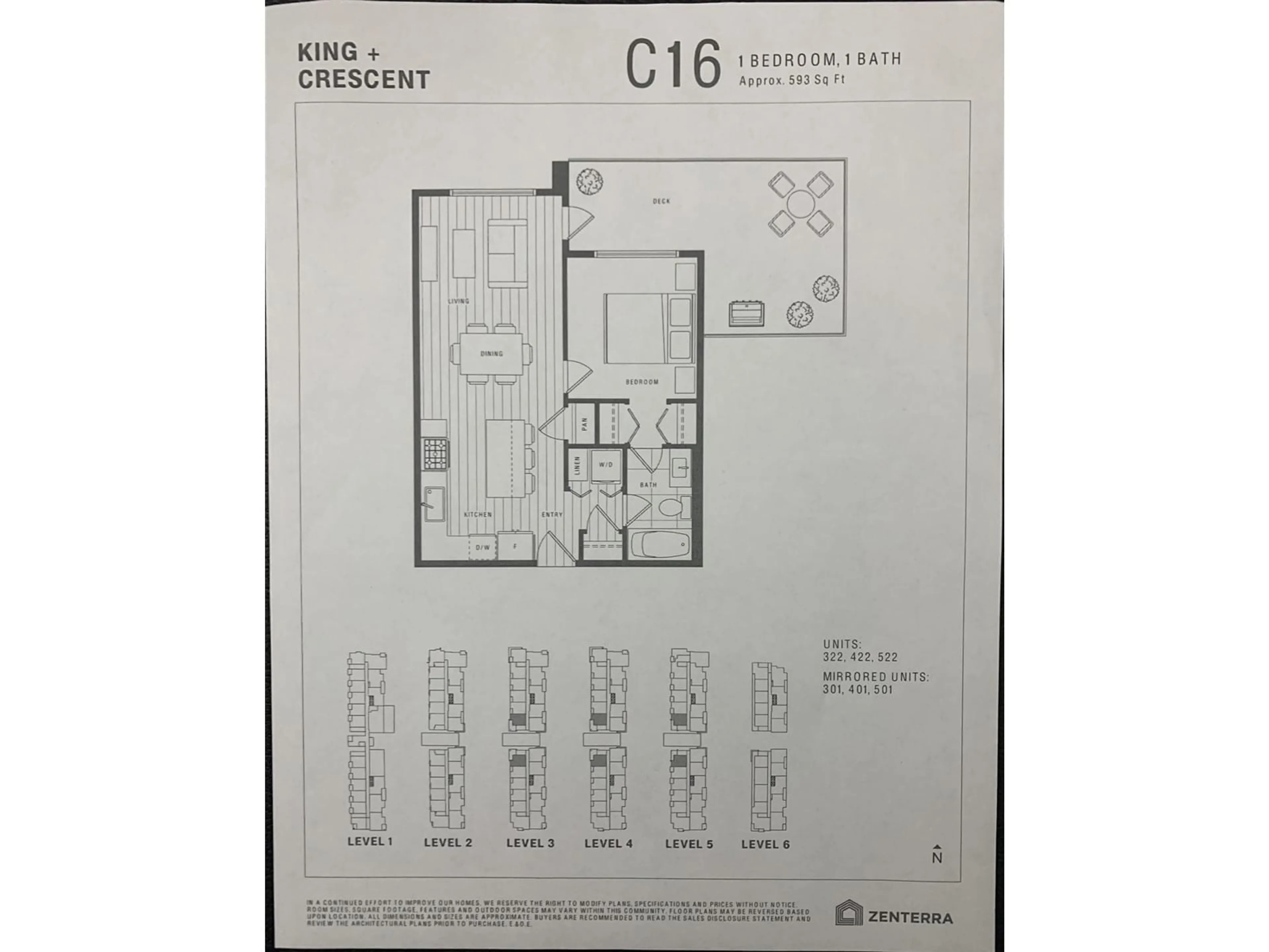 Floor plan for 522 3528 146A STREET, Surrey British Columbia V4P0H4