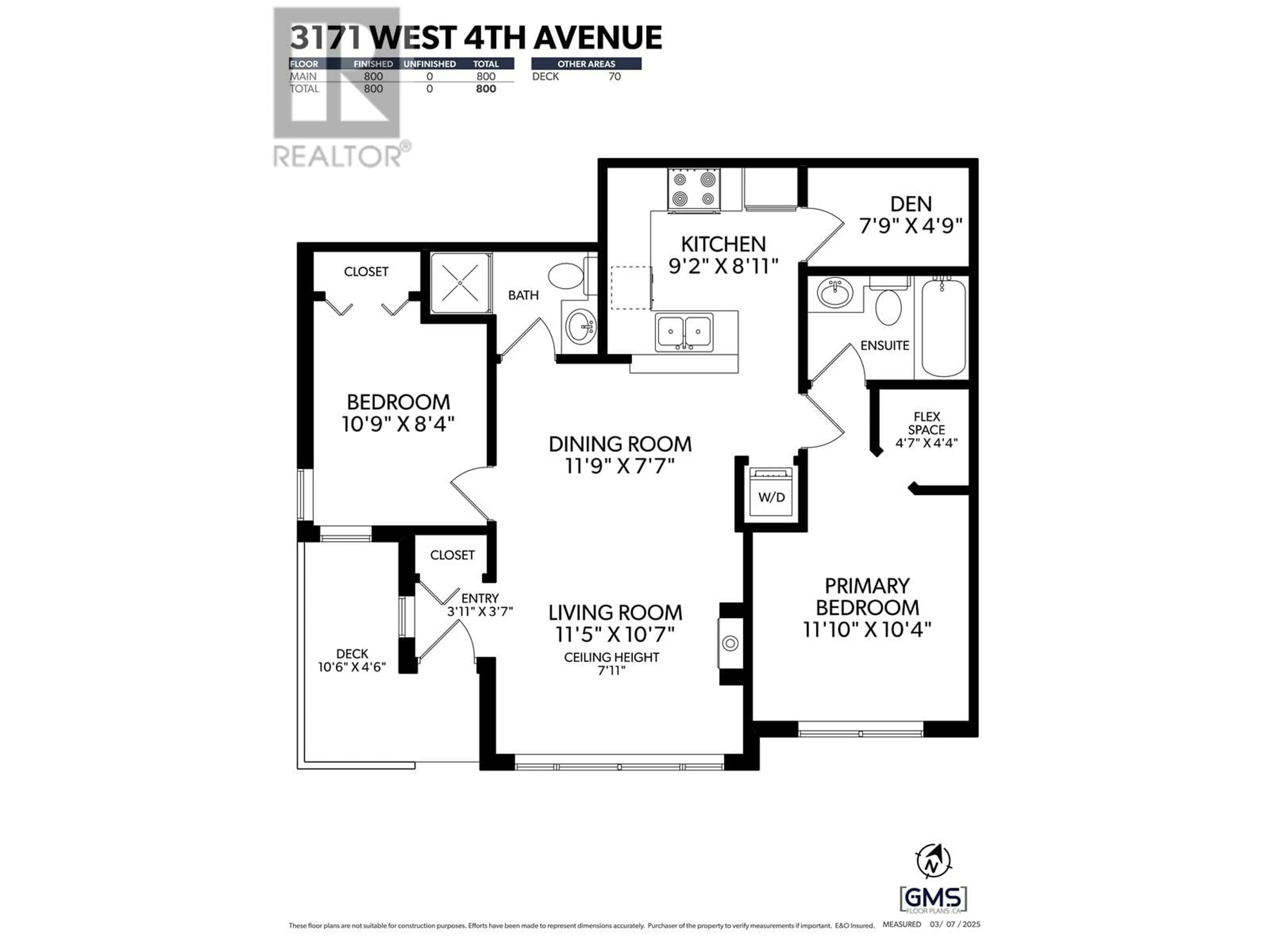 Floor plan for 3171 W 4TH AVENUE, Vancouver British Columbia V6K1R6