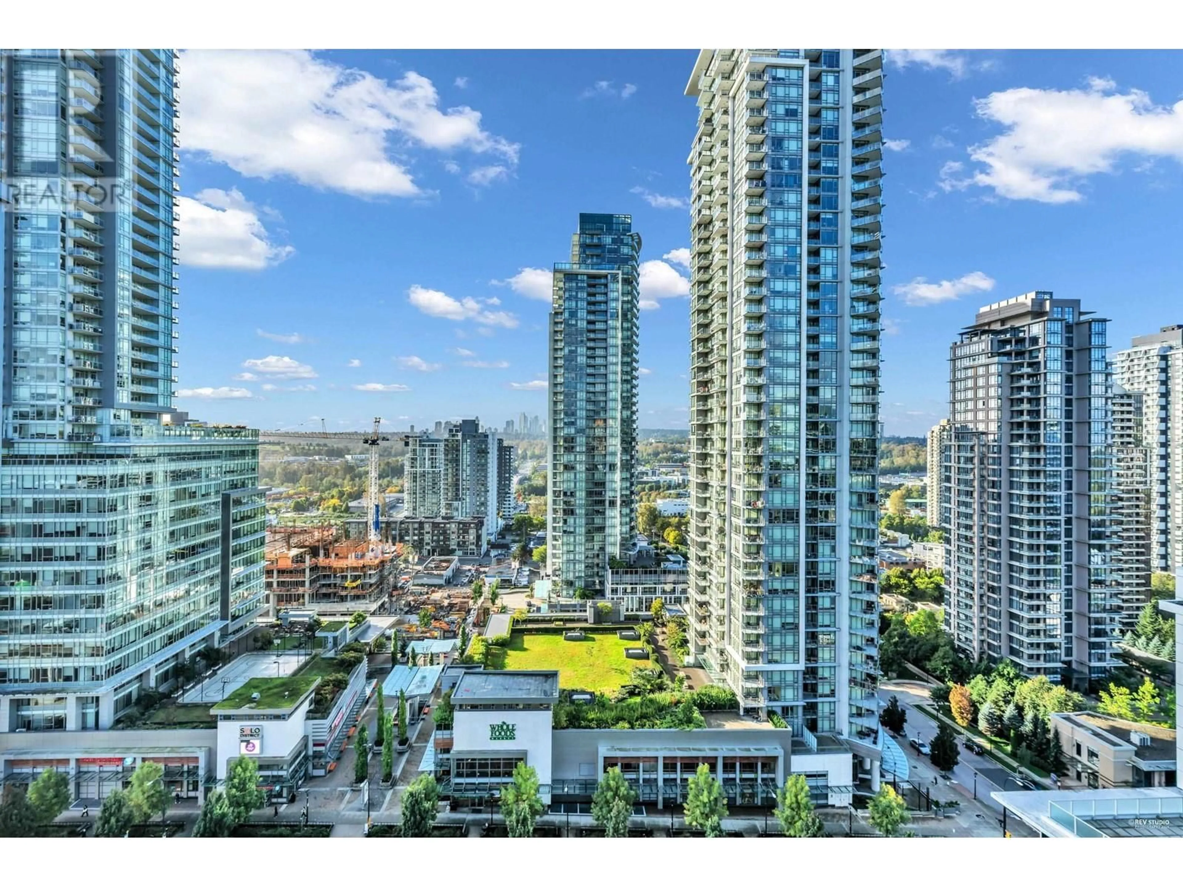 A pic from outside/outdoor area/front of a property/back of a property/a pic from drone, city buildings view from balcony for 2005 - 4400 BUCHANAN STREET, Burnaby British Columbia V5C0E3