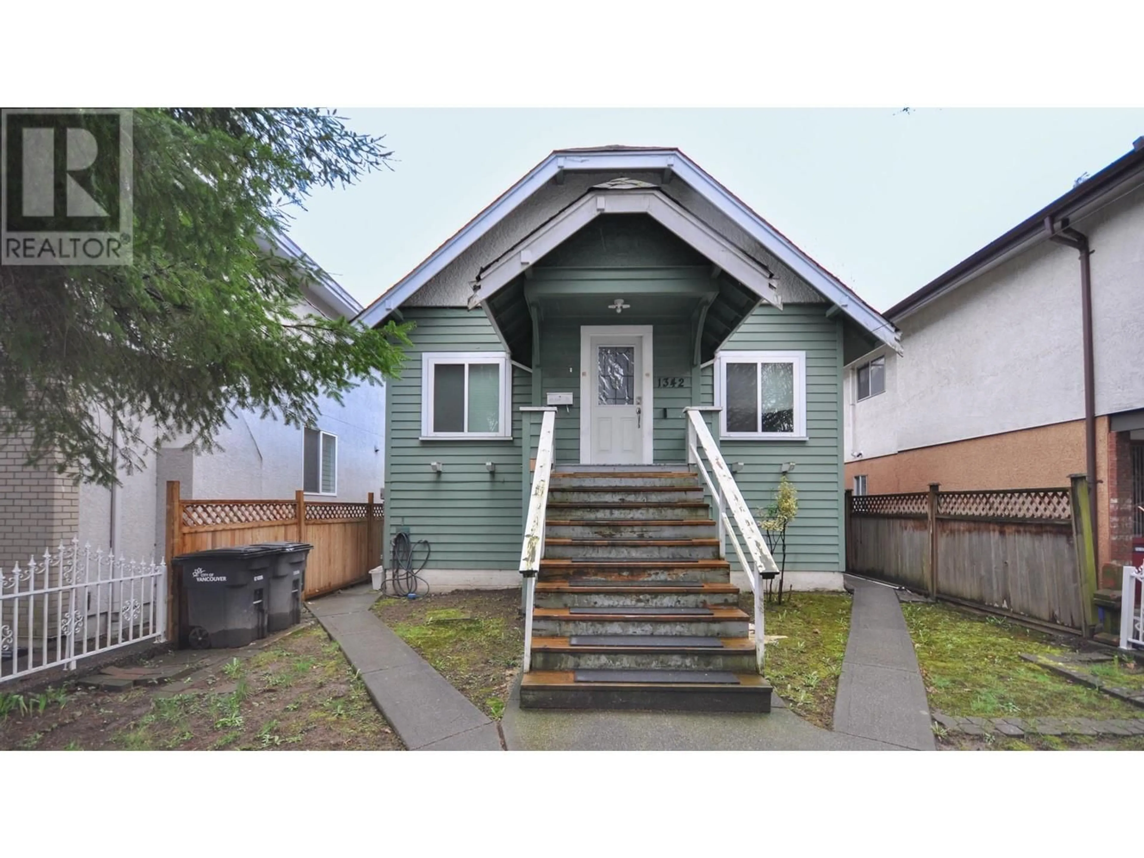 Home with vinyl exterior material, street for 1342 E 24 AVENUE, Vancouver British Columbia V5V2B7