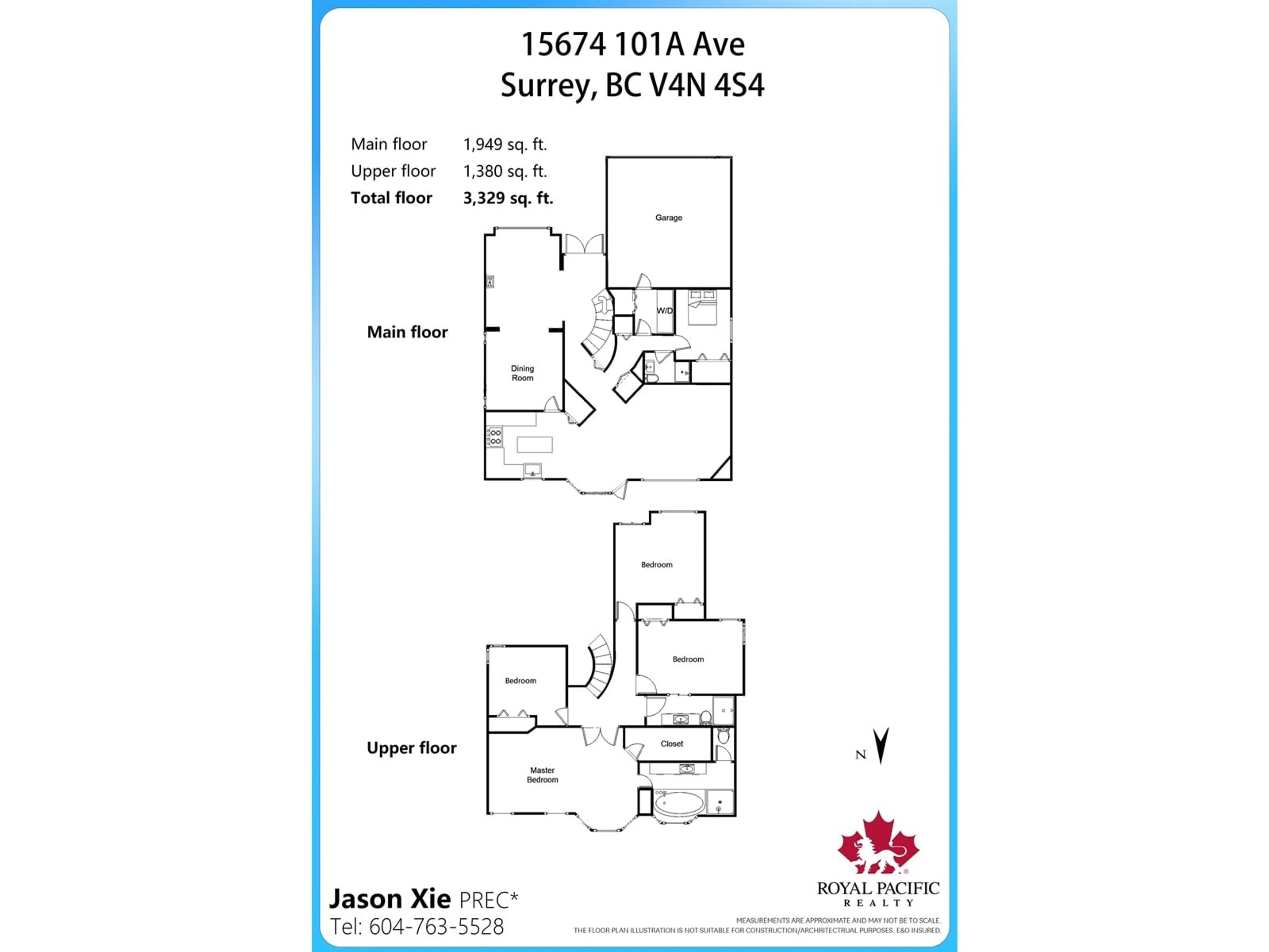 Floor plan for 15674 101A AVENUE, Surrey British Columbia V4N4S4