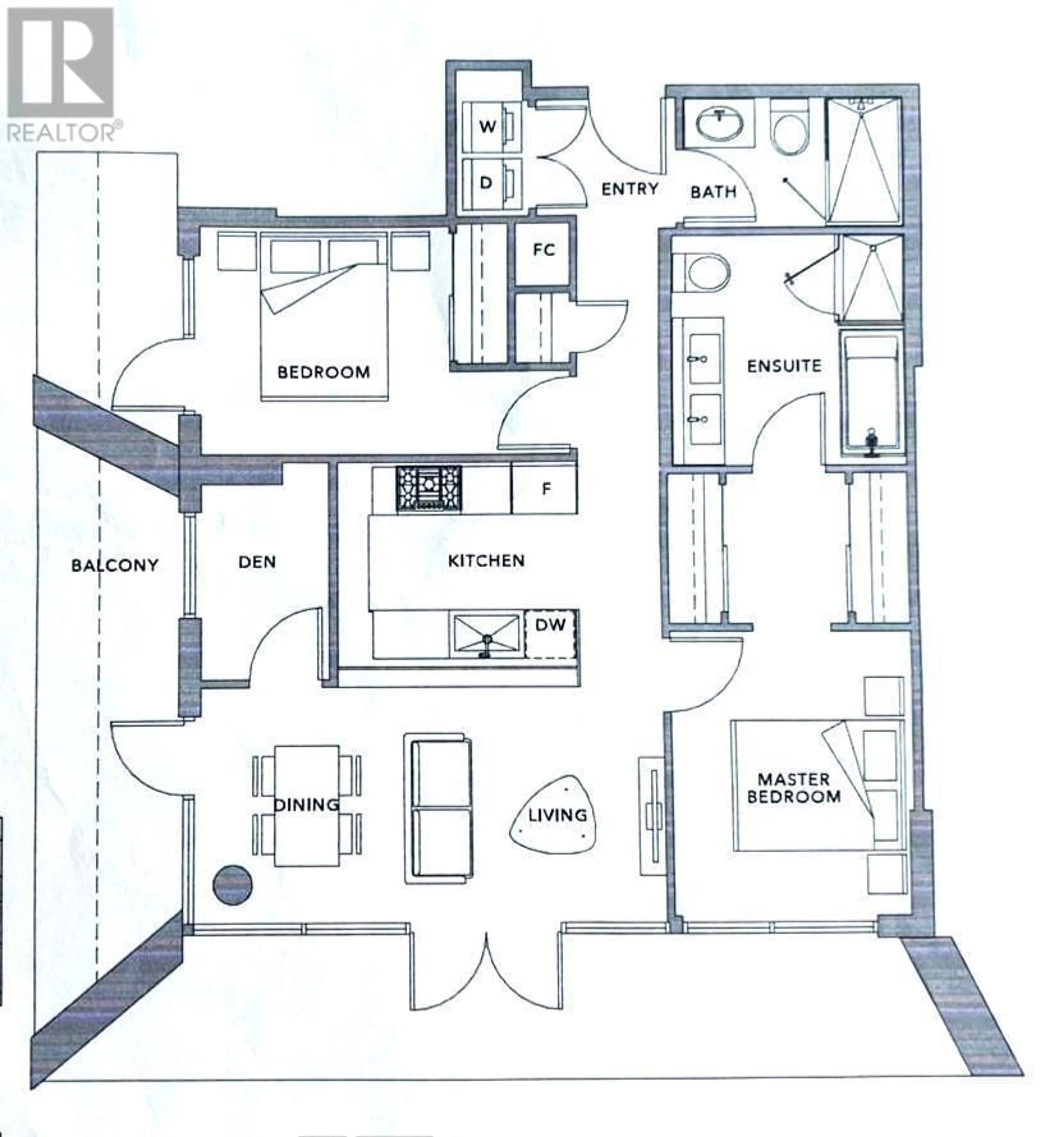 Floor plan for 1403 8133 COOK ROAD, Richmond British Columbia V6Y0L7