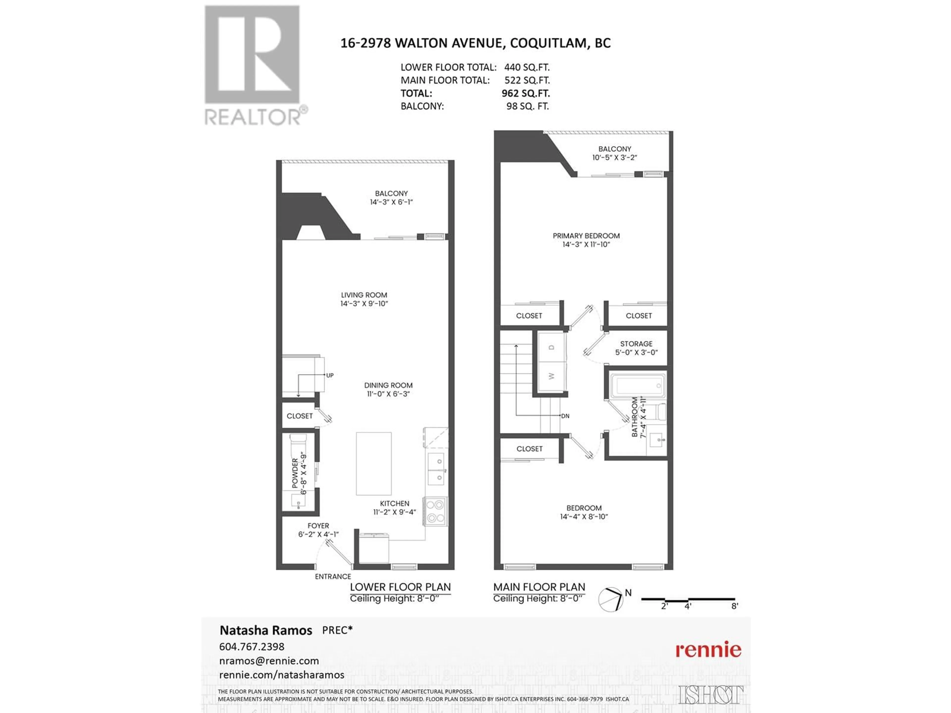 Floor plan for 16 2978 WALTON AVENUE, Coquitlam British Columbia V3B6V6