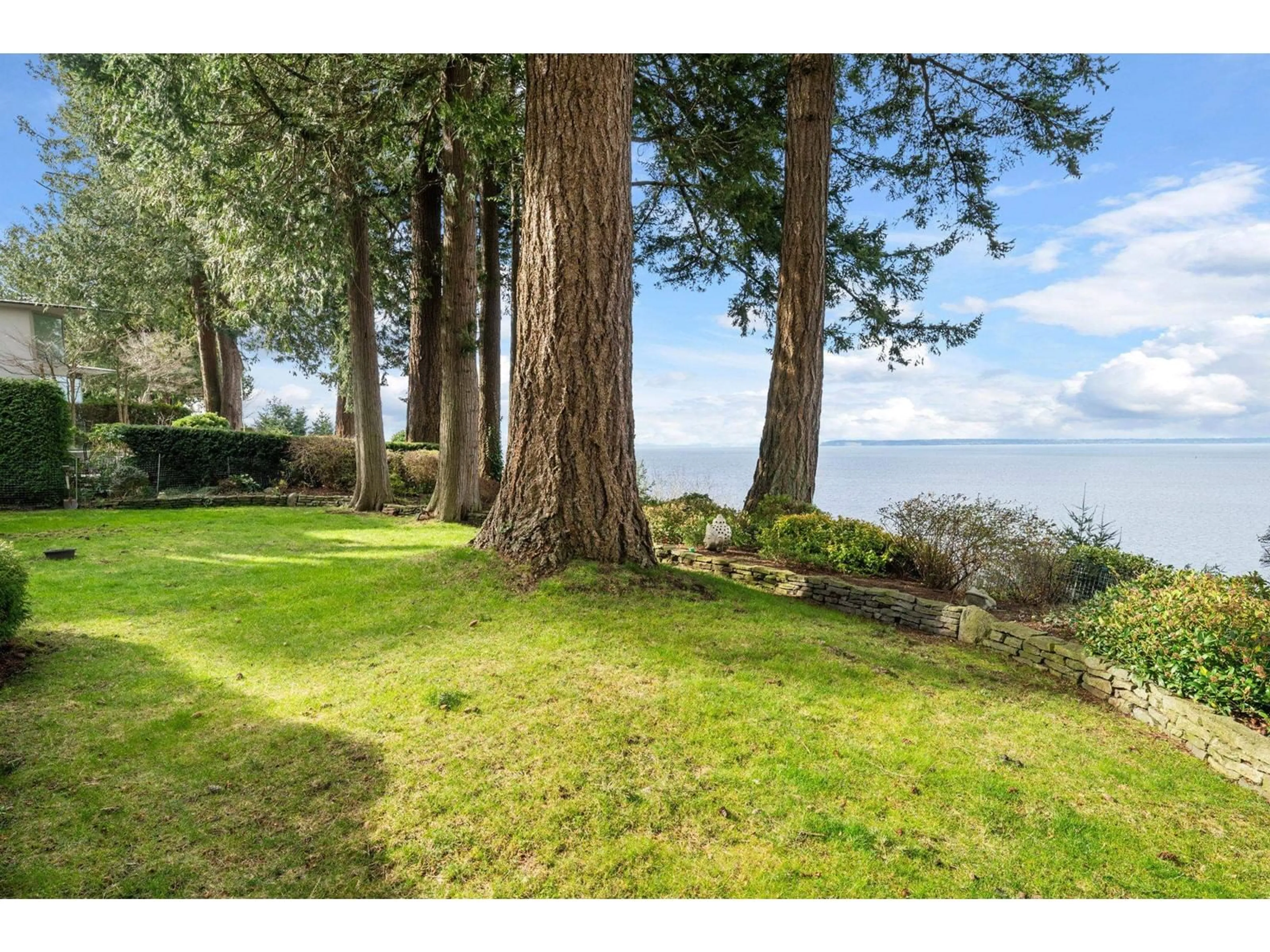 A pic from outside/outdoor area/front of a property/back of a property/a pic from drone, water/lake/river/ocean view for 2351 CHRISTOPHERSON, Surrey British Columbia V4A3L2