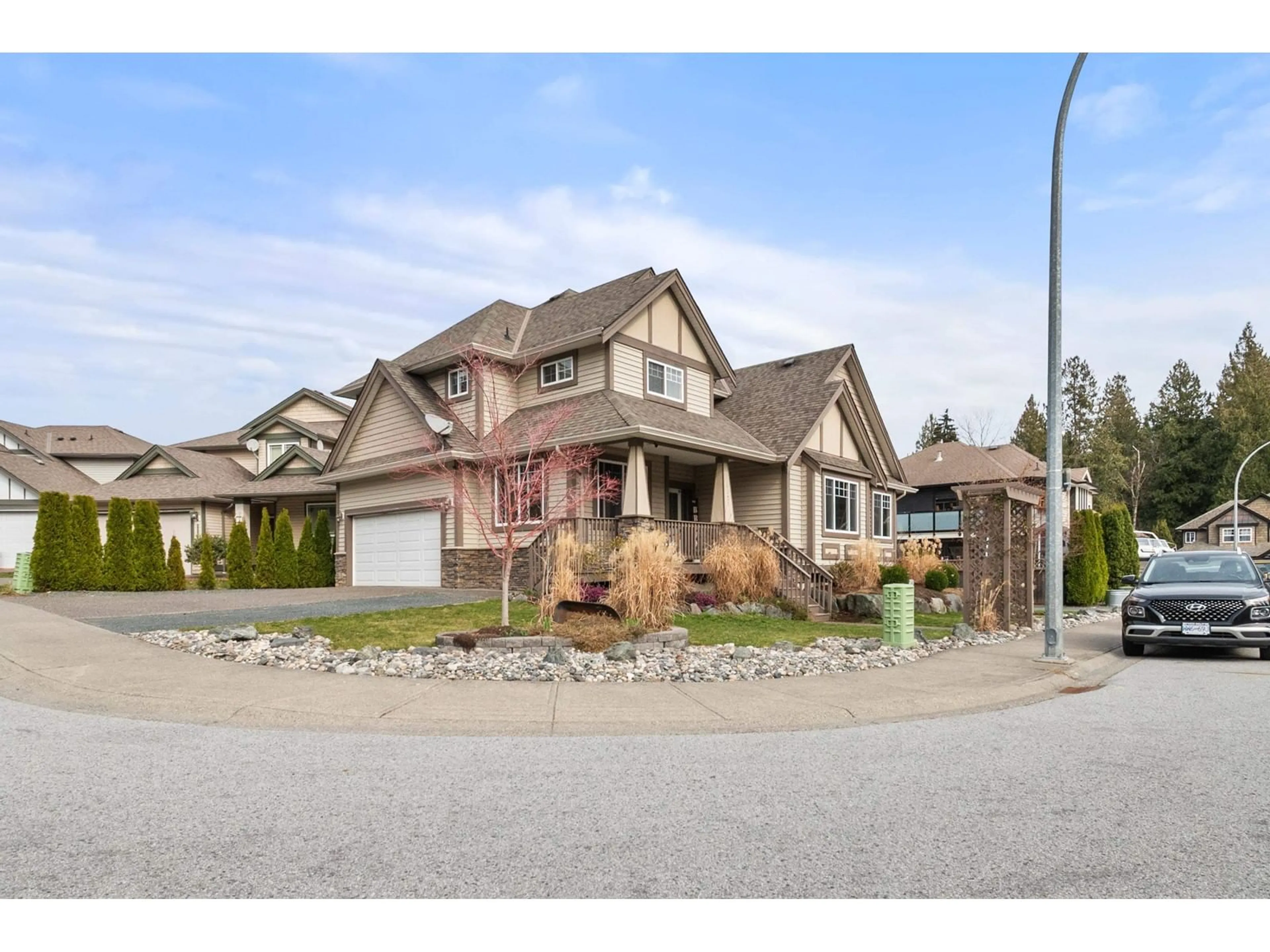 Home with brick exterior material, street for 46213 KERMODE CRESCENT|Promontory, Chilliwack British Columbia V2R0C7