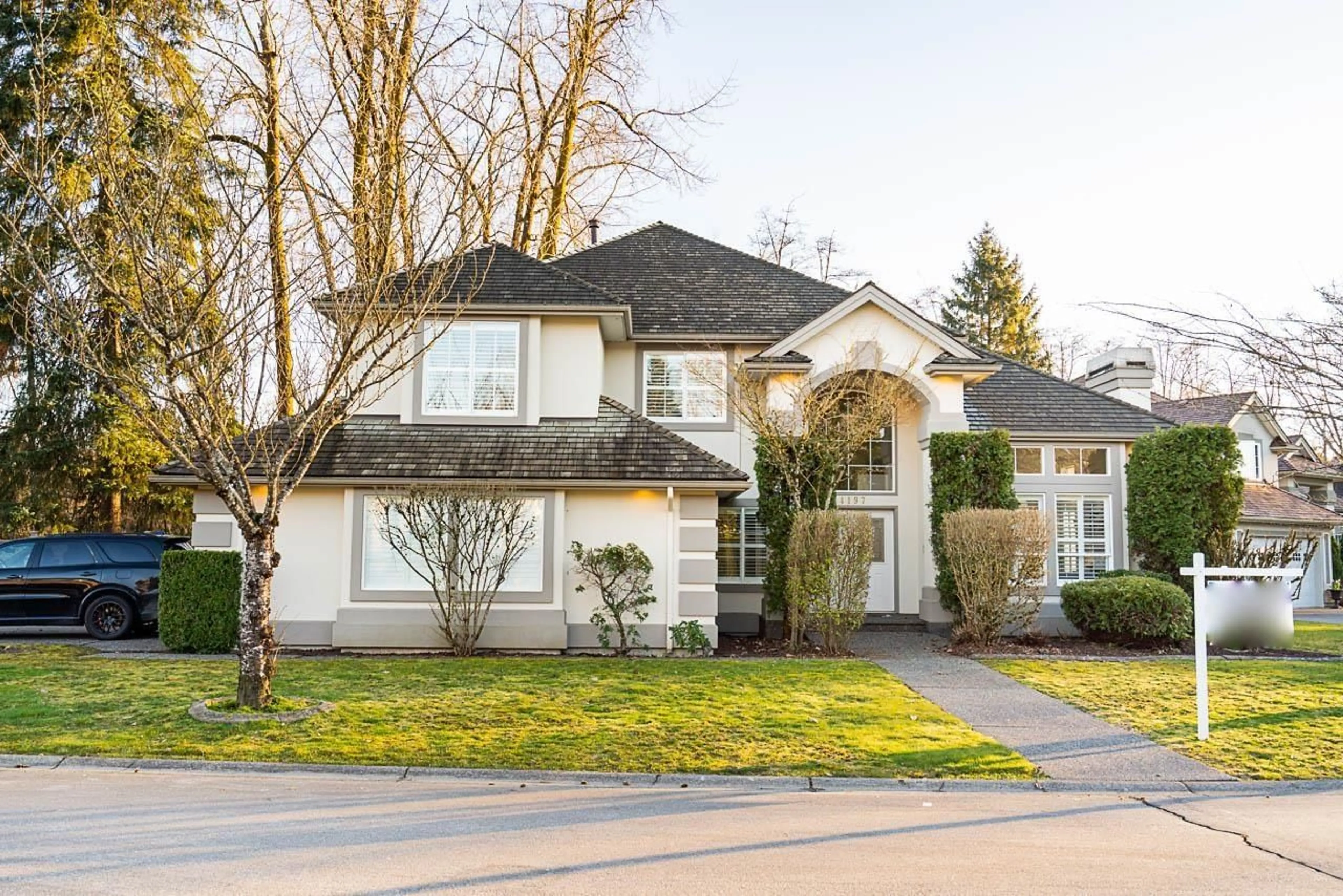 Home with vinyl exterior material, street for 14197 BEAR CREEK DRIVE, Surrey British Columbia V3W1E3