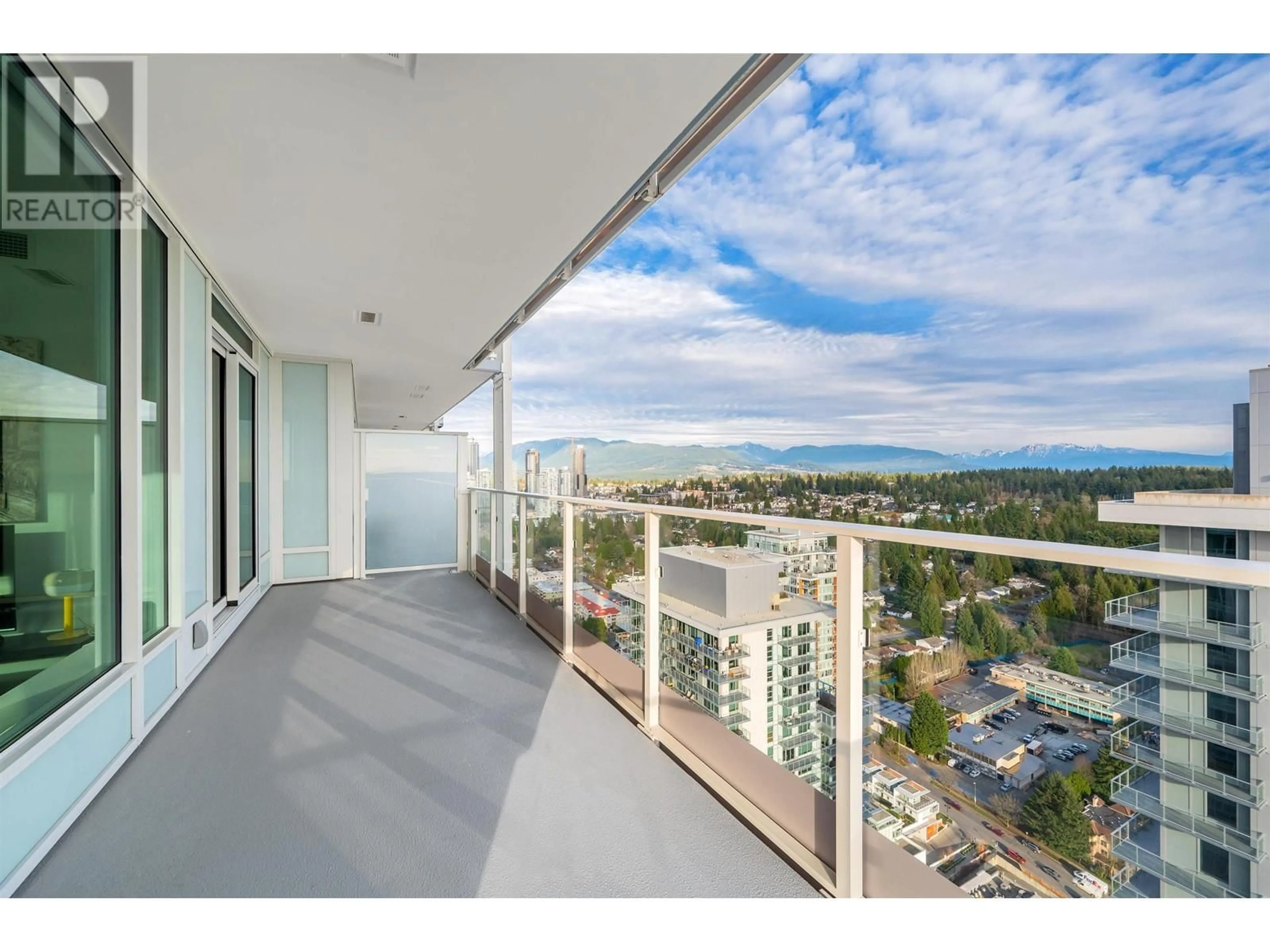 Balcony in the apartment, city buildings view from balcony for 3905 - 3833 EVERGREEN PLACE, Burnaby British Columbia V3J0M2