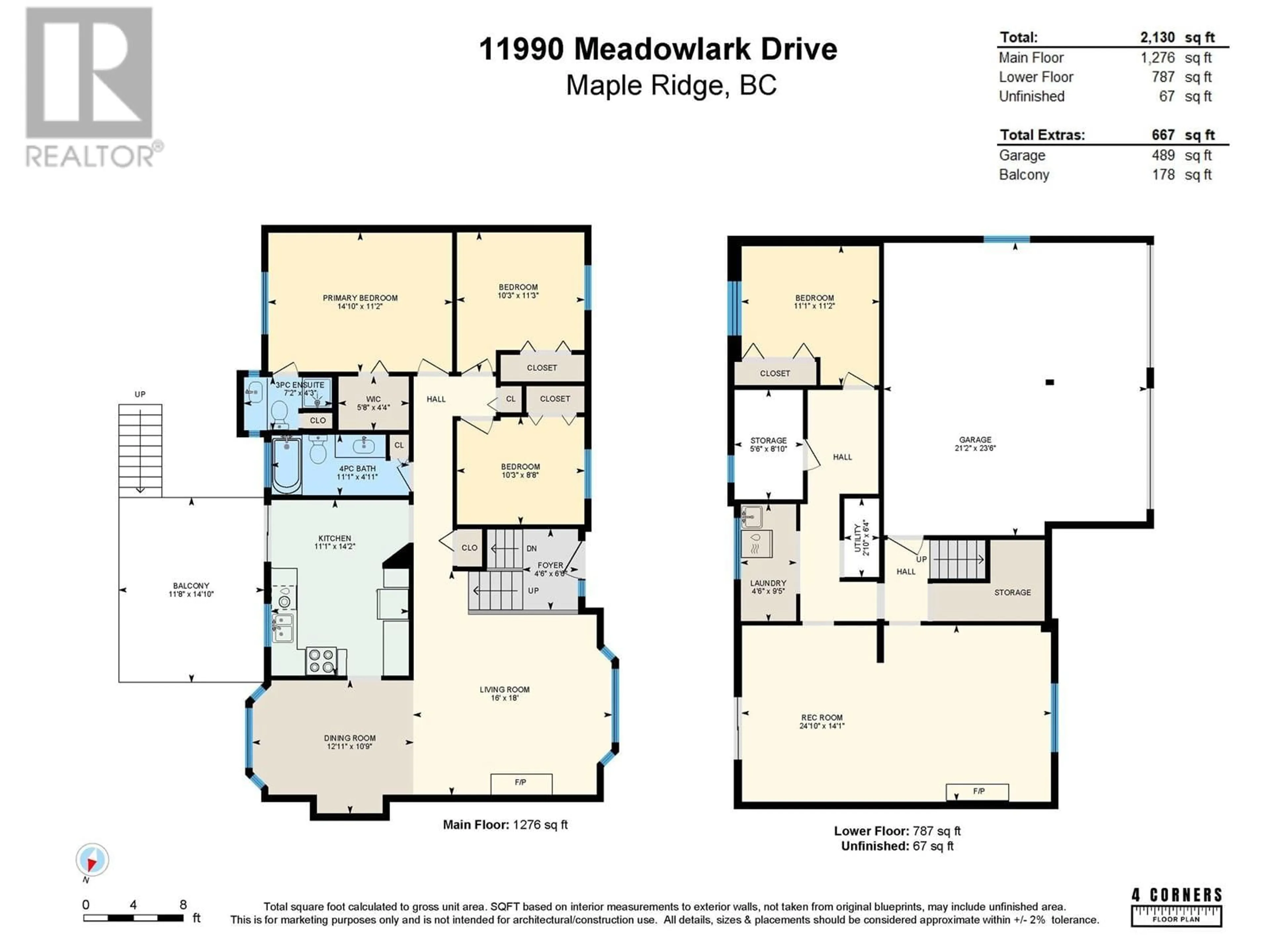 Floor plan for 11990 MEADOWLARK DRIVE, Maple Ridge British Columbia V2X9M1