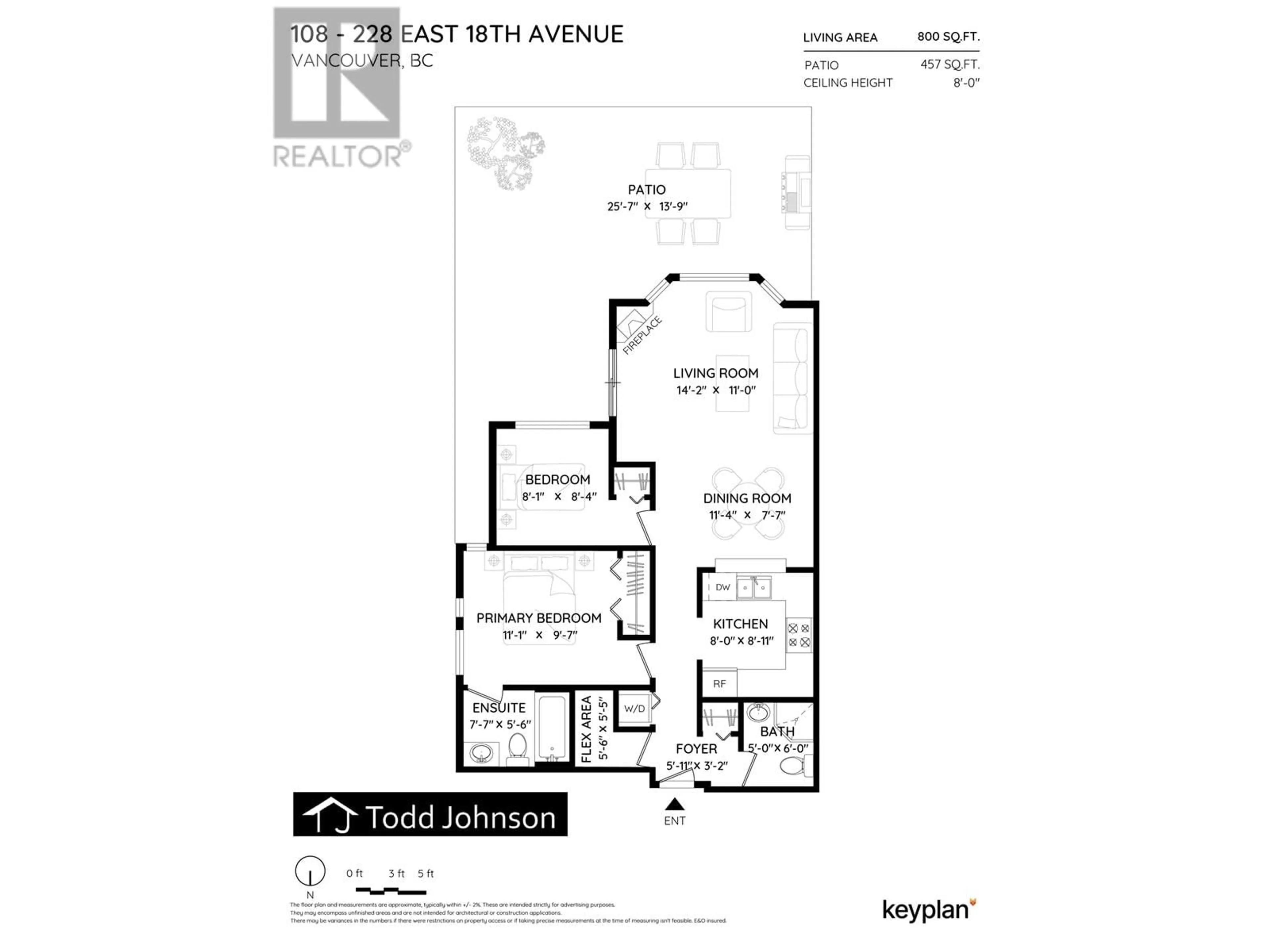 Floor plan for 108 228 E 18TH AVENUE, Vancouver British Columbia V5V1E6