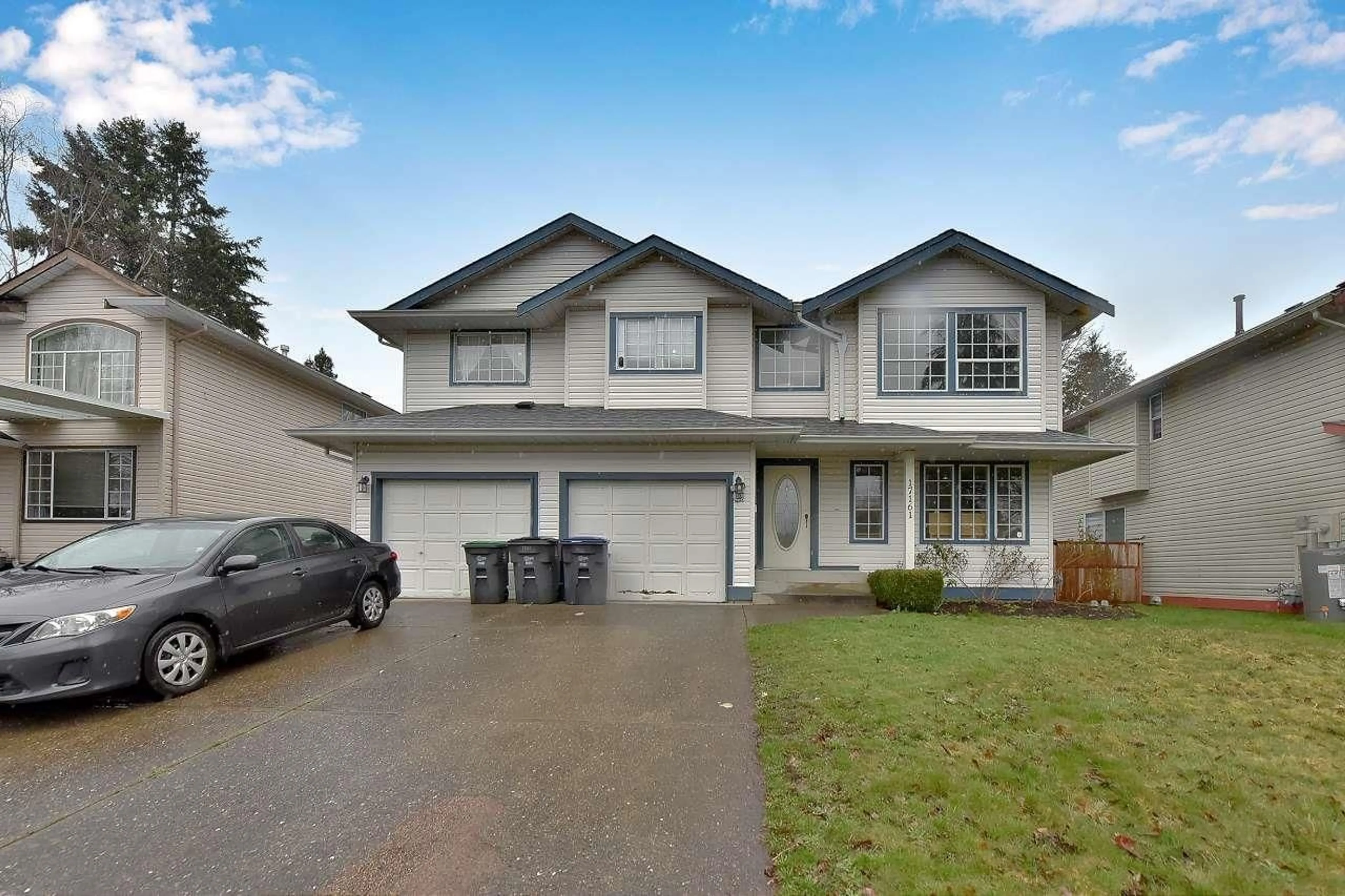 Home with vinyl exterior material, street for 17161 57, Surrey British Columbia V3W2V7