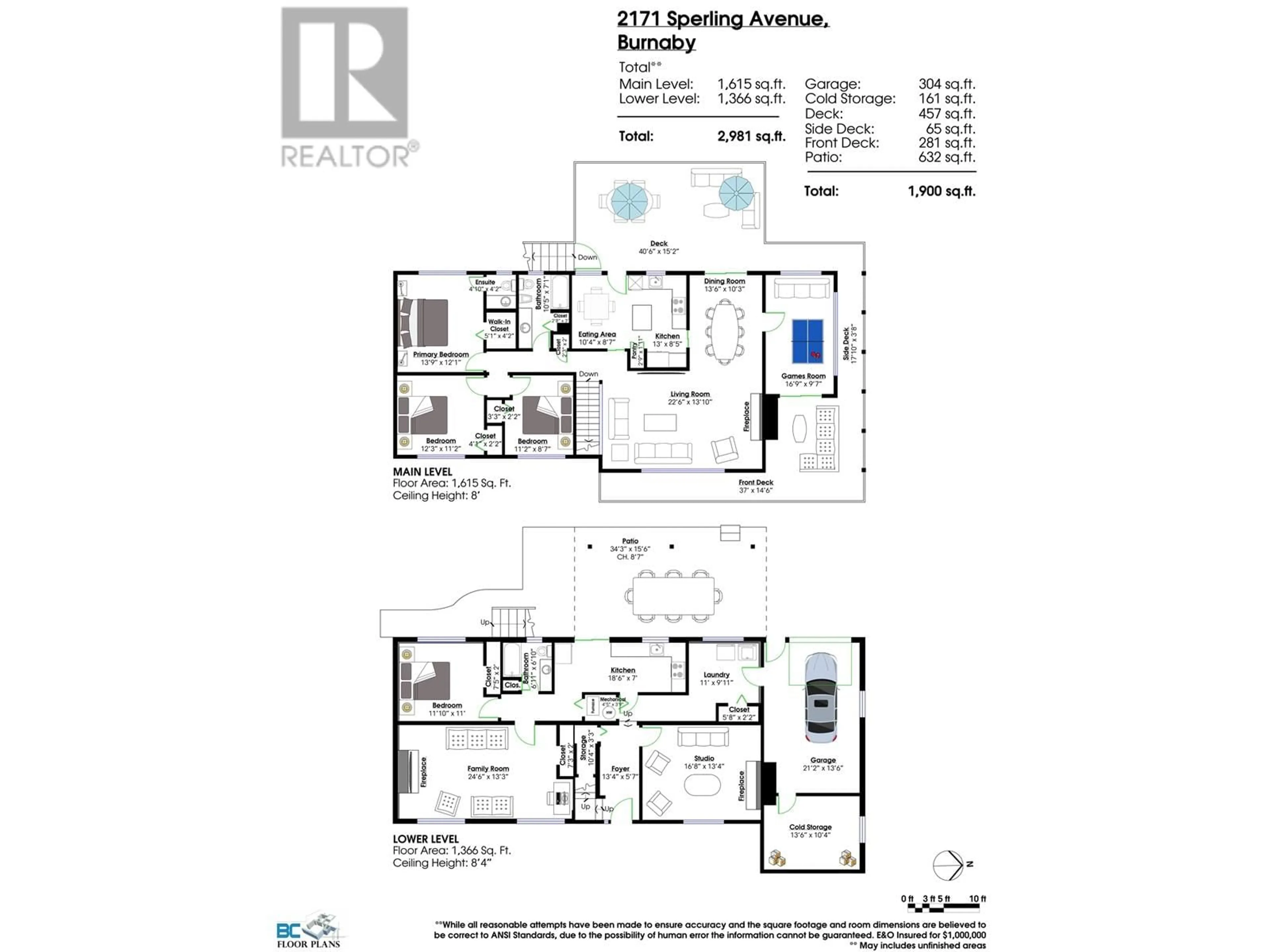 Floor plan for 2171 SPERLING AVENUE, Burnaby British Columbia V5B4K6