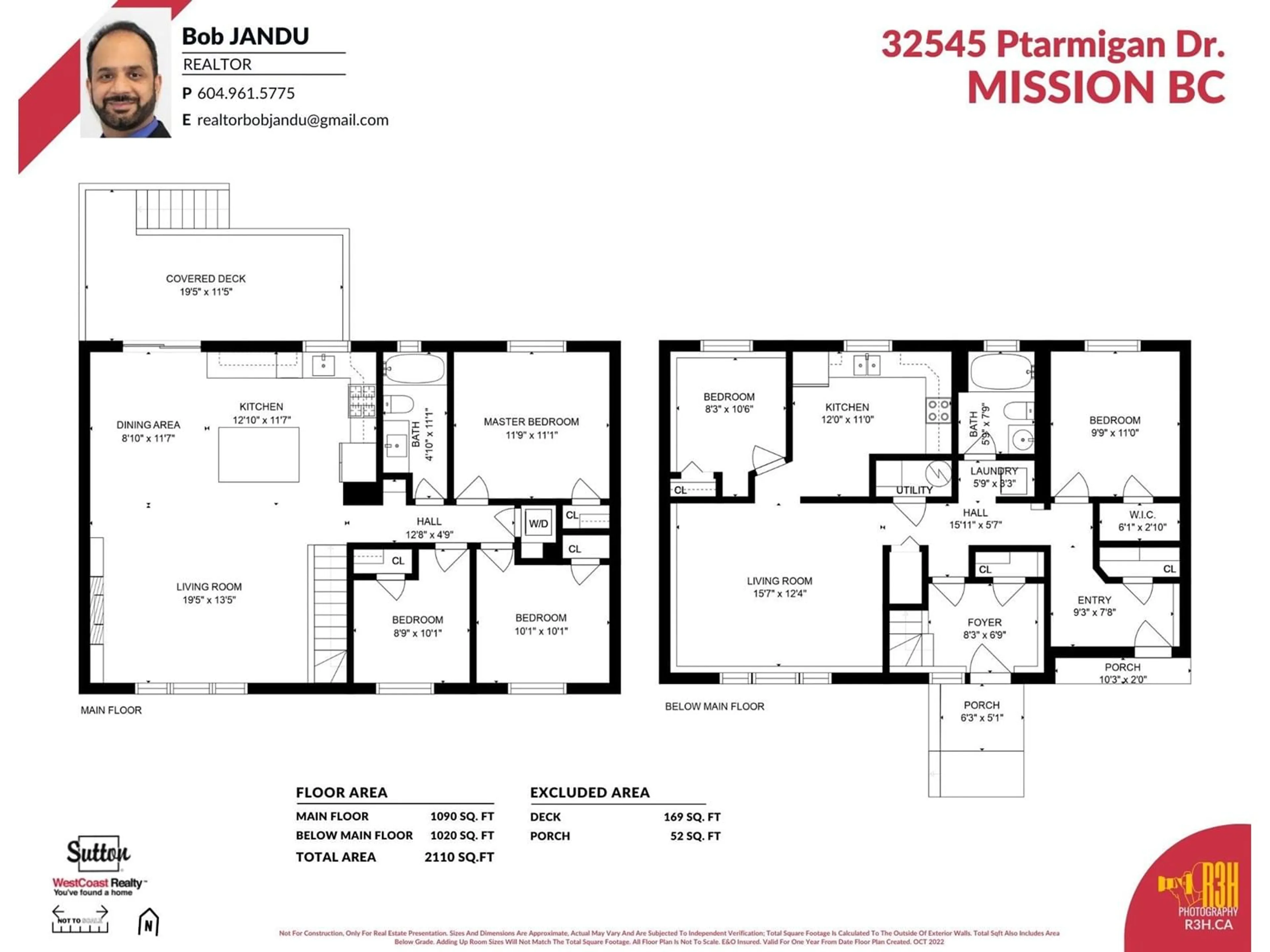 Floor plan for 32545 PTARMIGAN, Mission British Columbia V2V5K6