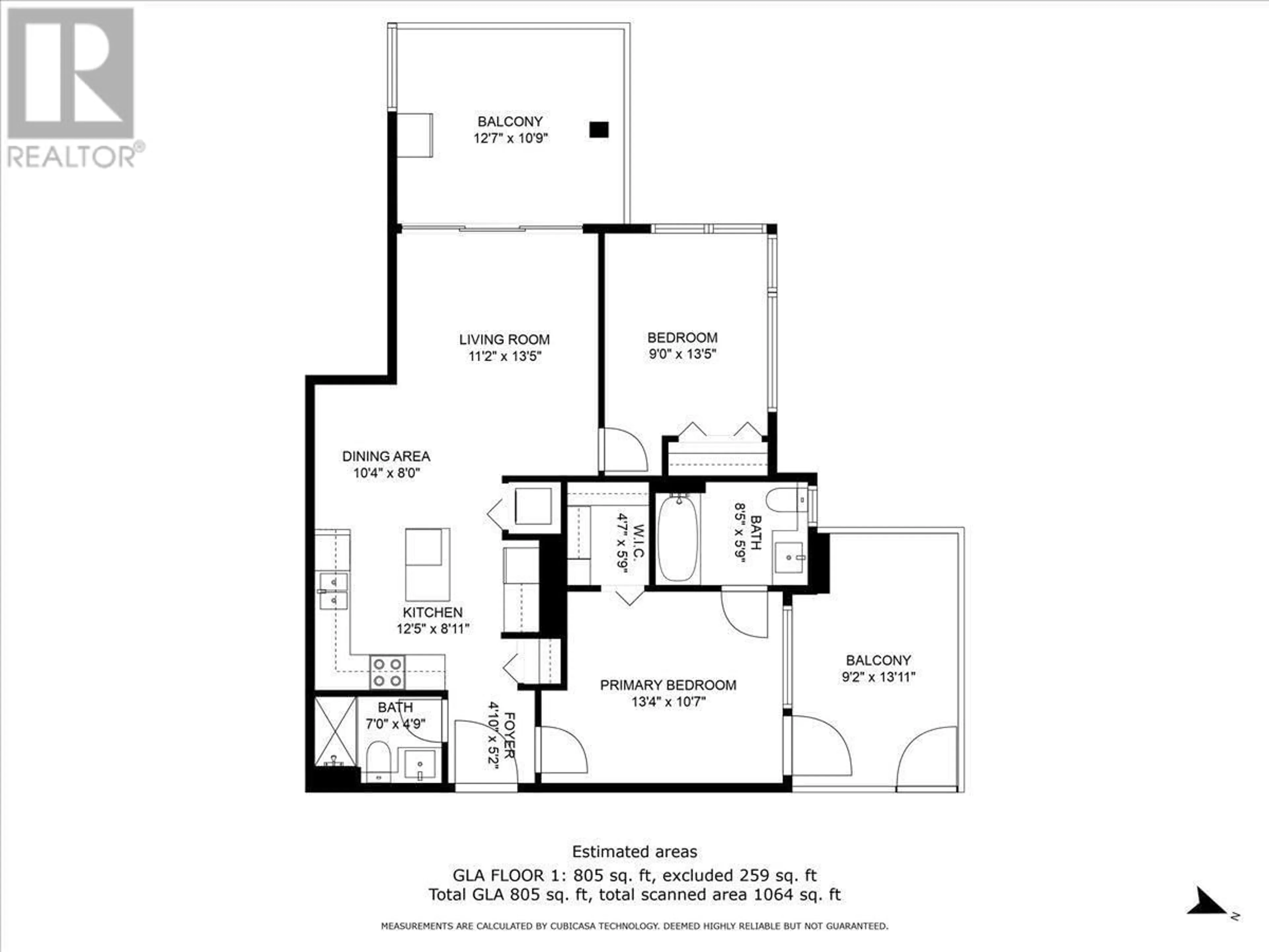 Floor plan for 108 - 1728 GILMORE AVENUE, Burnaby British Columbia V5C0L3