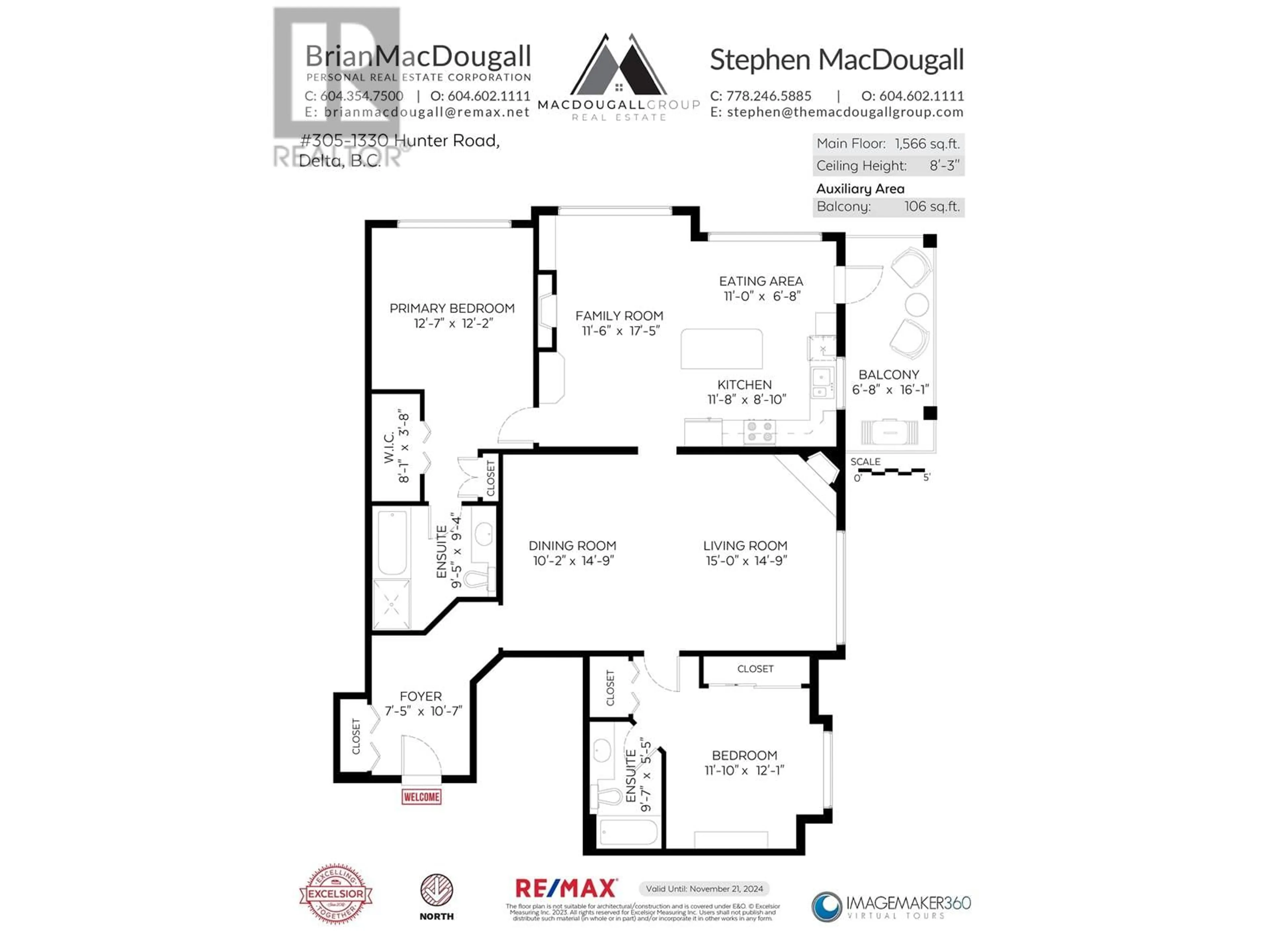 Floor plan for 305 1330 HUNTER ROAD, Delta British Columbia V4L1Y8