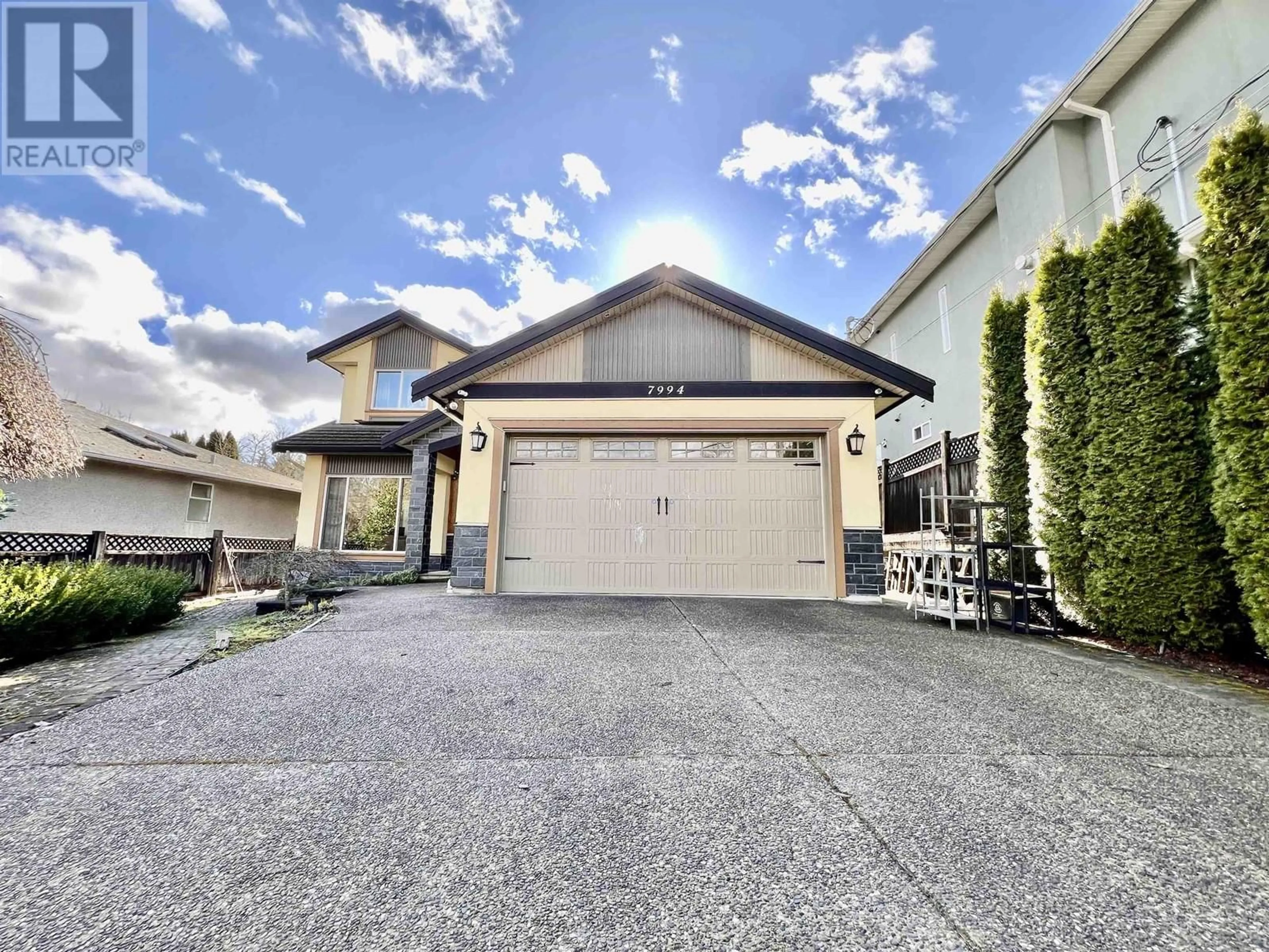Home with vinyl exterior material, street for 7994 ELWELL STREET, Burnaby British Columbia V5E1M4