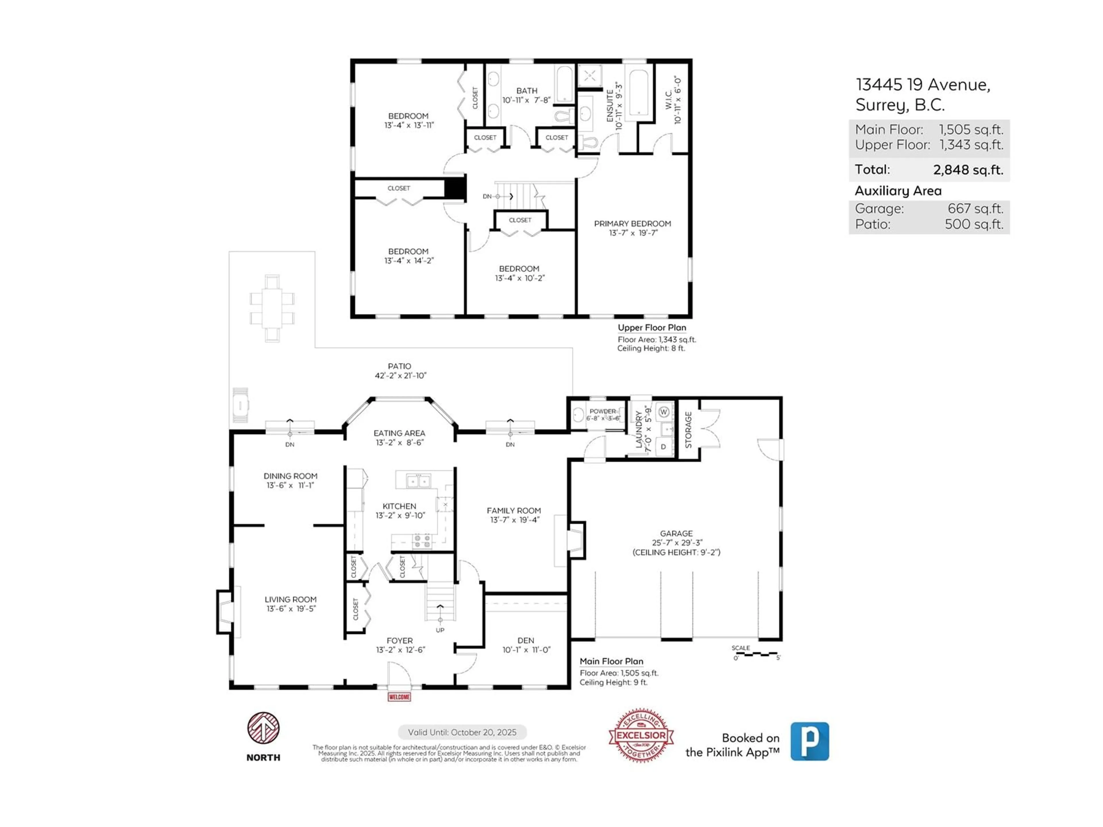 Floor plan for 13445 19 AVENUE, Surrey British Columbia V4A9C8