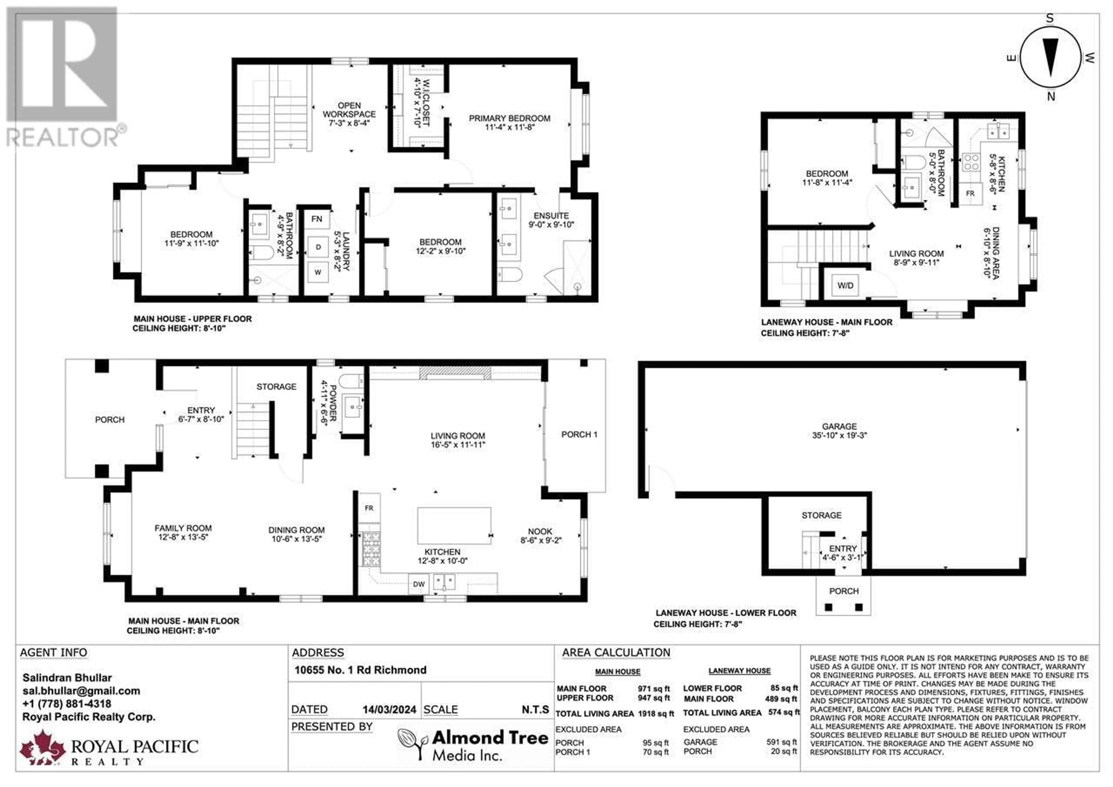 Floor plan for 10655 NO. 1 ROAD, Richmond British Columbia V7E2E8