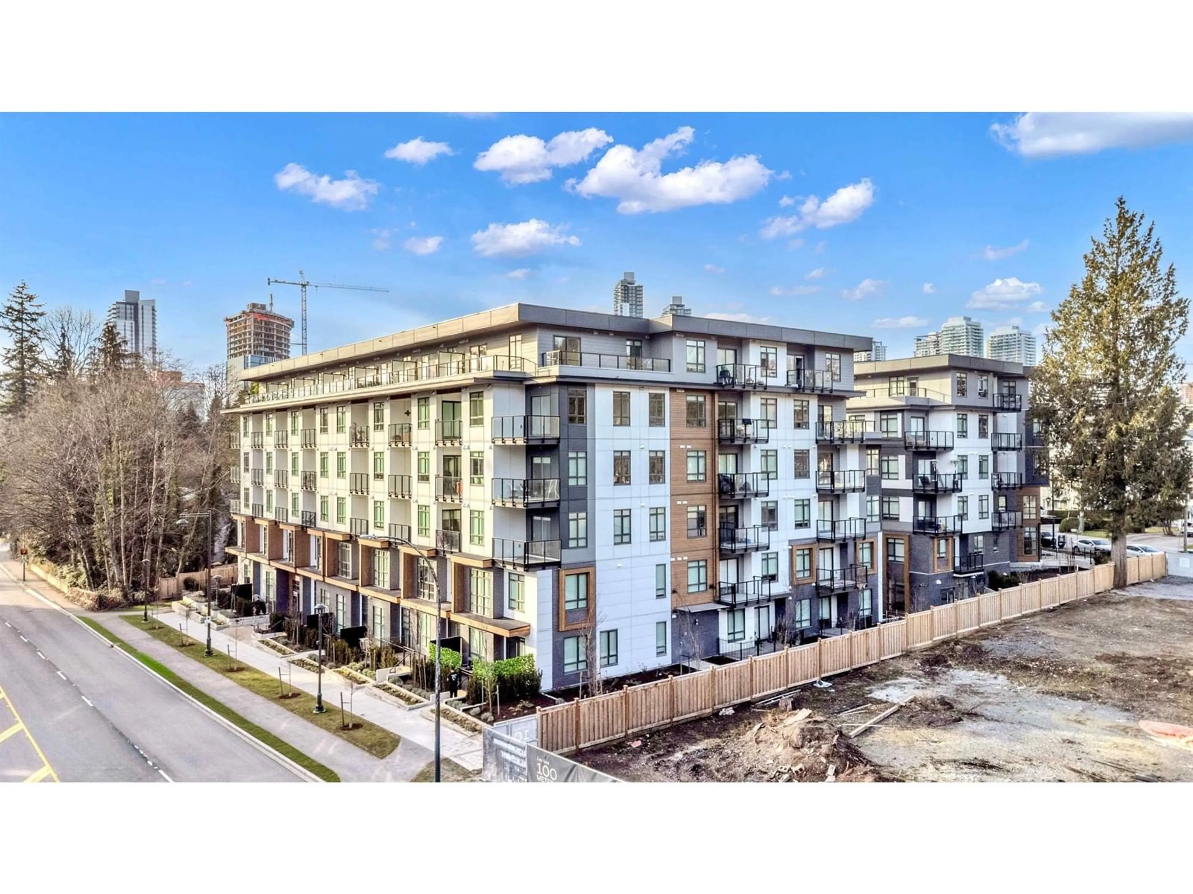 A pic from outside/outdoor area/front of a property/back of a property/a pic from drone, city buildings view from balcony for 308 13969 96 AVENUE, Surrey British Columbia V3T0T1