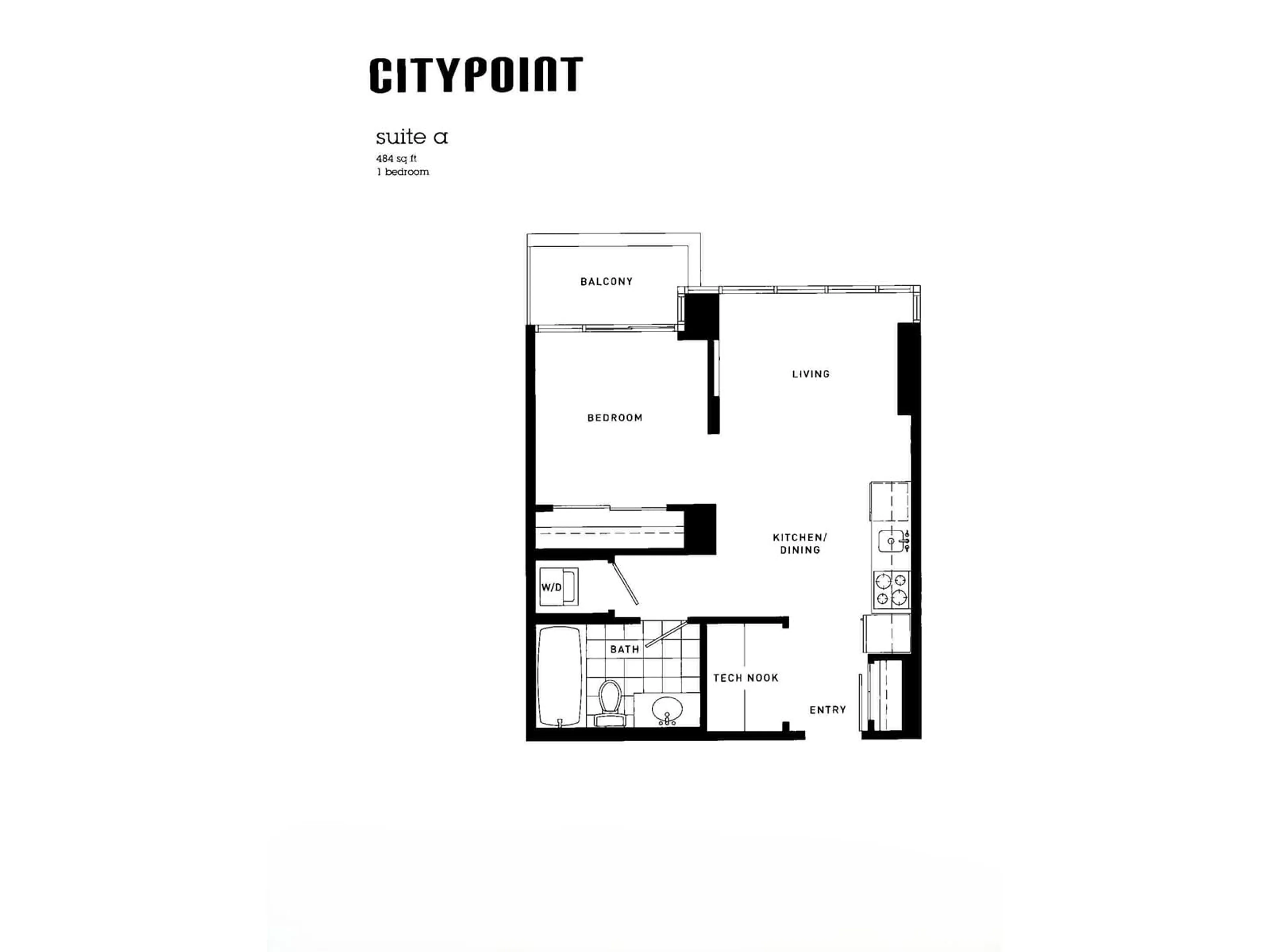 Floor plan for 1106 - 10777 UNIVERSITY, Surrey British Columbia V3T0E6