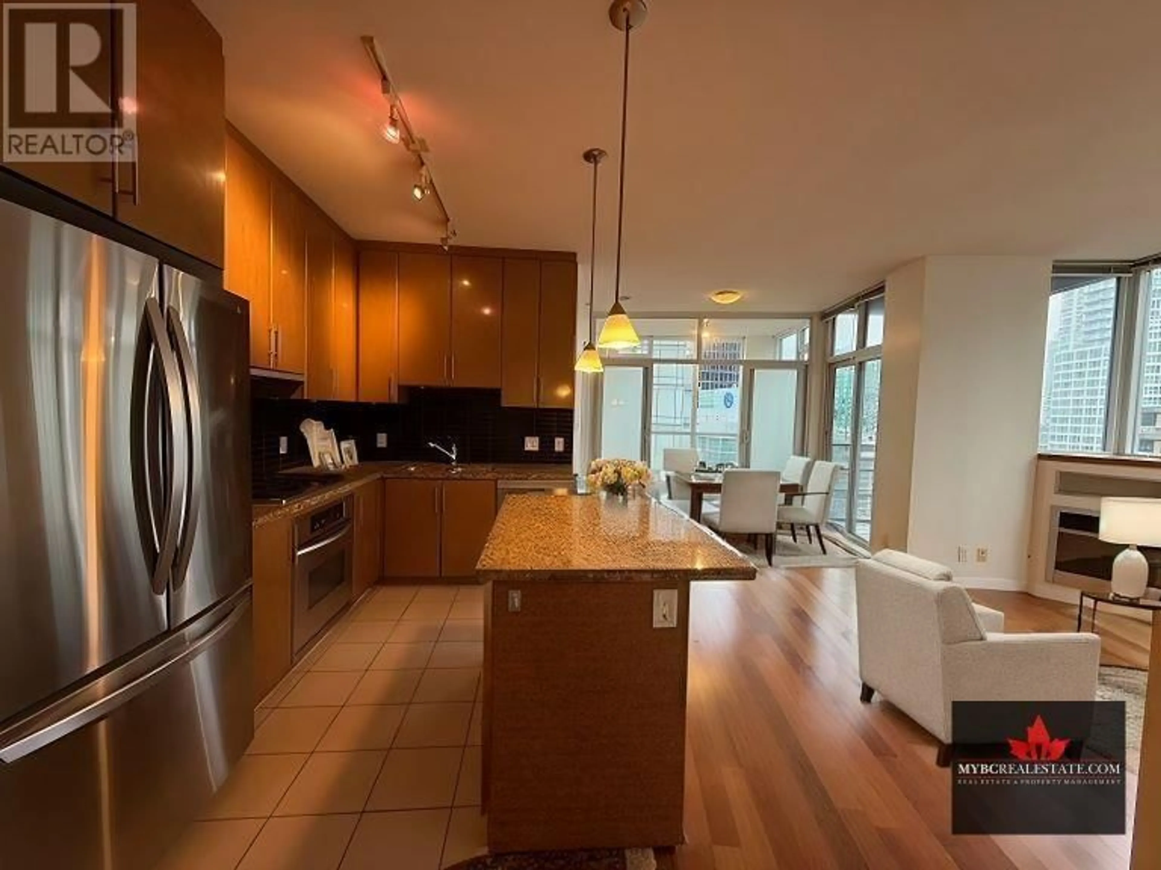 Open concept kitchen, unknown for 2303 1189 MELVILLE STREET, Vancouver British Columbia V6E4T8