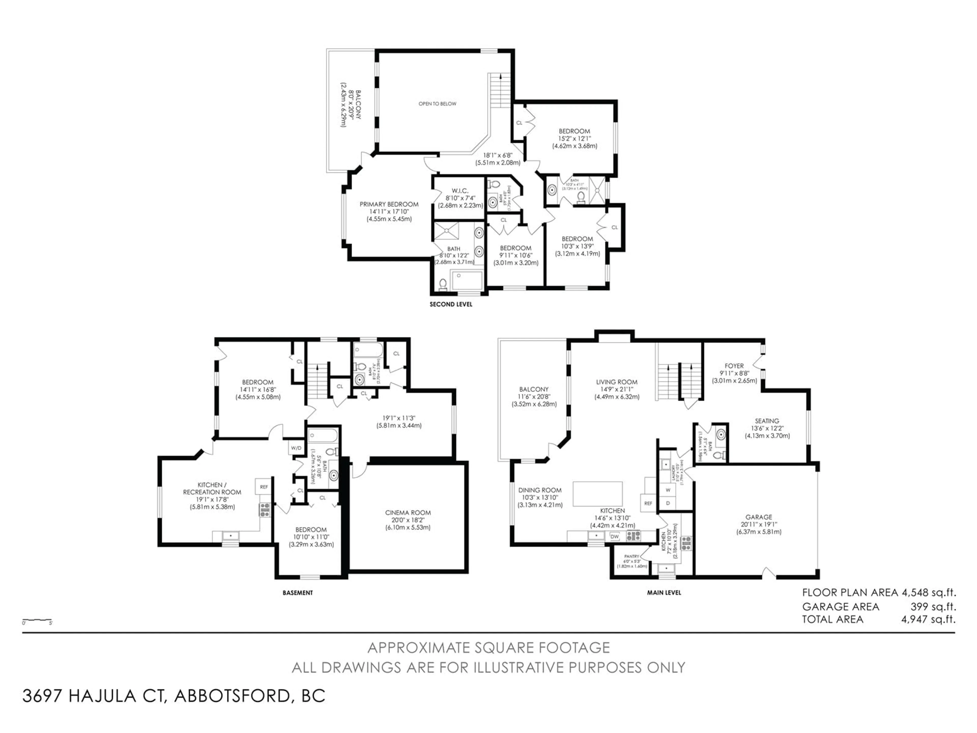 Floor plan for 3697 HAJULA, Abbotsford British Columbia V3G2W4