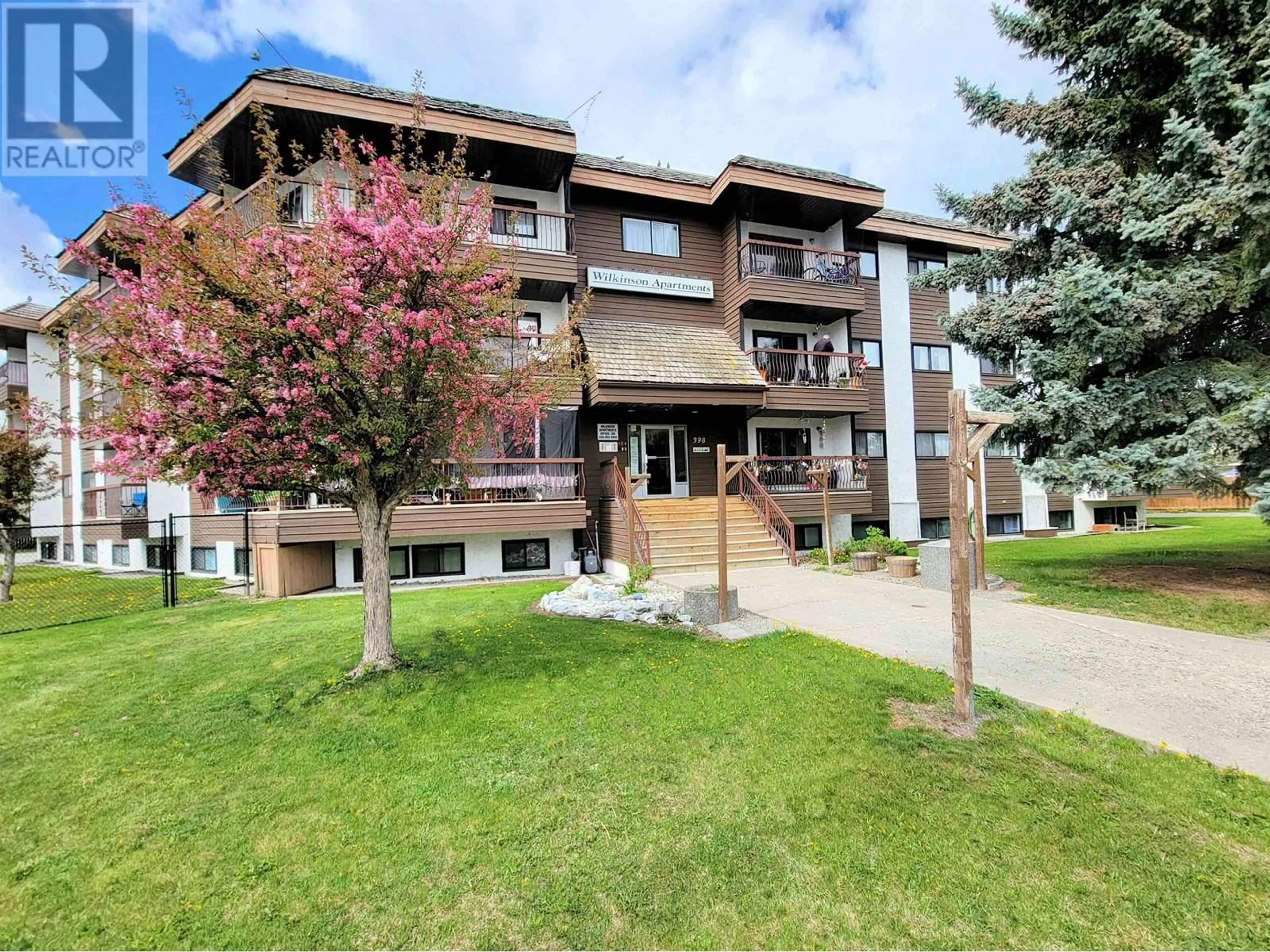 A pic from outside/outdoor area/front of a property/back of a property/a pic from drone, unknown for 109 - 398 RODDIS DRIVE, Quesnel British Columbia V2J1A6