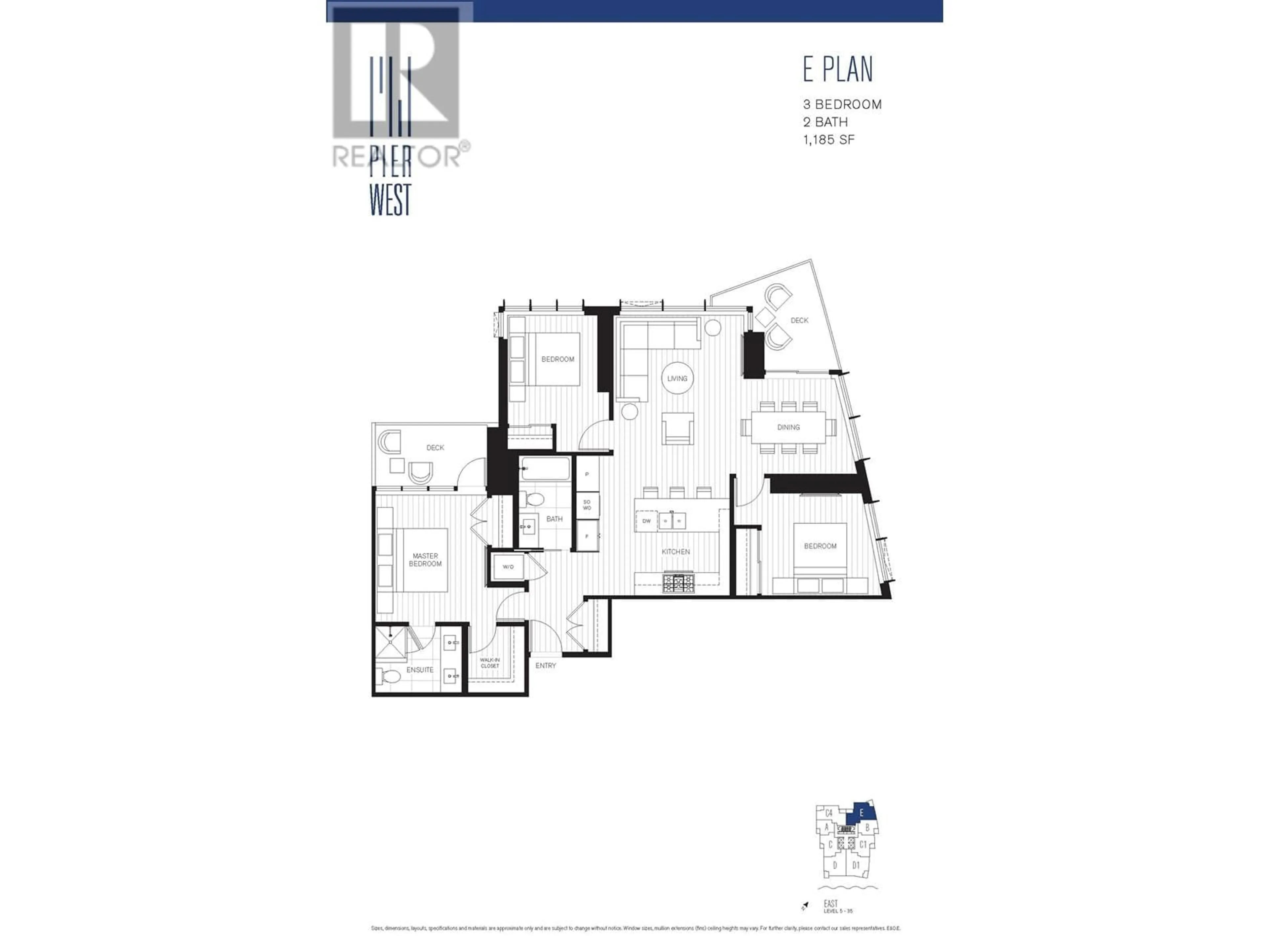 Floor plan for 1903 - 660 QUAYSIDE DRIVE, New Westminster British Columbia V3M0P2
