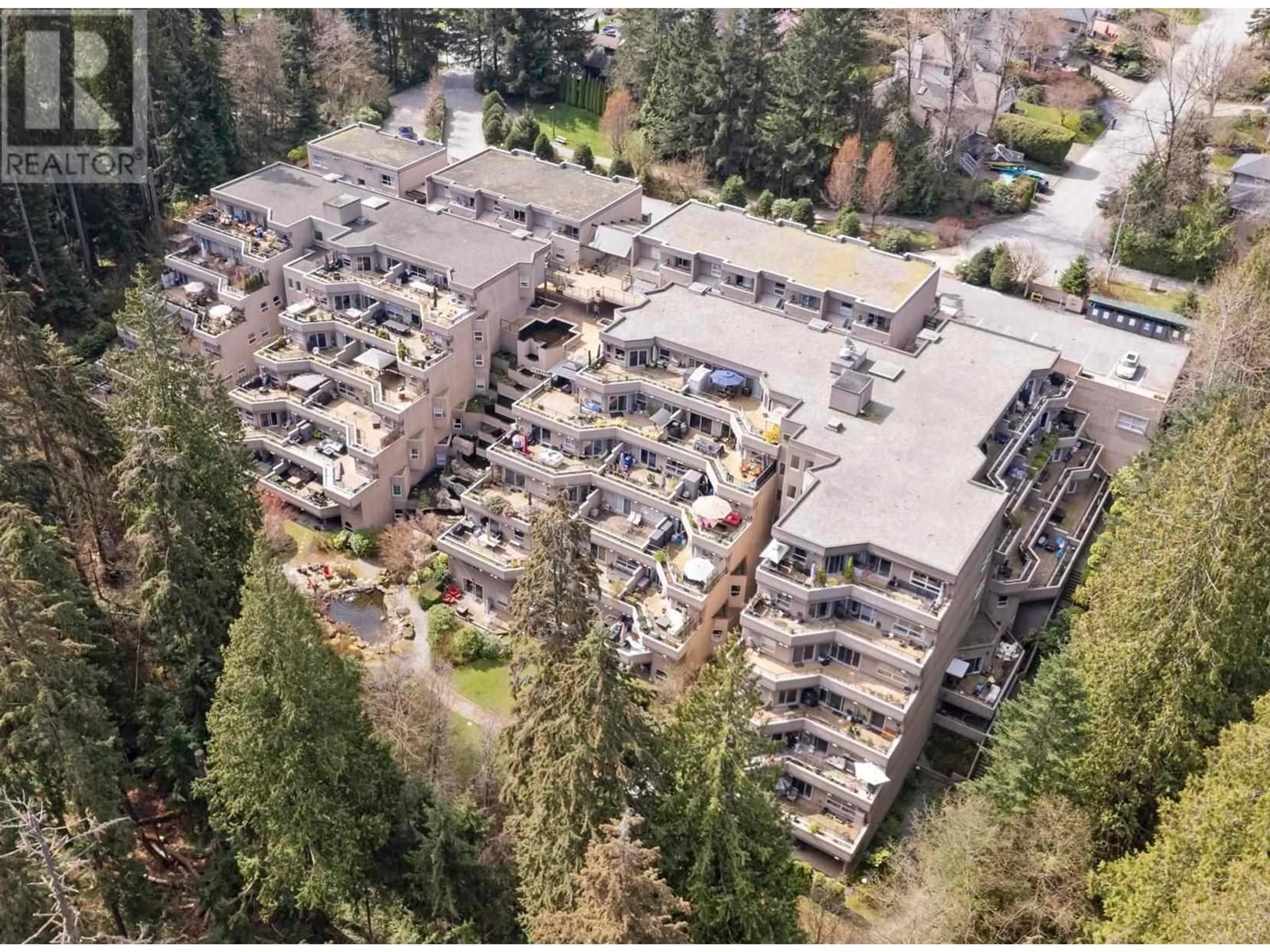 A pic from outside/outdoor area/front of a property/back of a property/a pic from drone, mountain view for 505 - 1500 OSTLER COURT, North Vancouver British Columbia V7G2S2